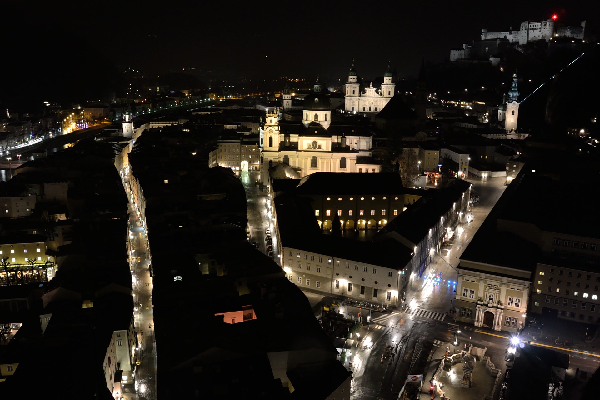 austria, built structure, collegiate church, crowded, road, building, salzburg, nightlife, urban Scene, 1080P, crowd, getreidegasse, people, building exterior, HD Wallpaper