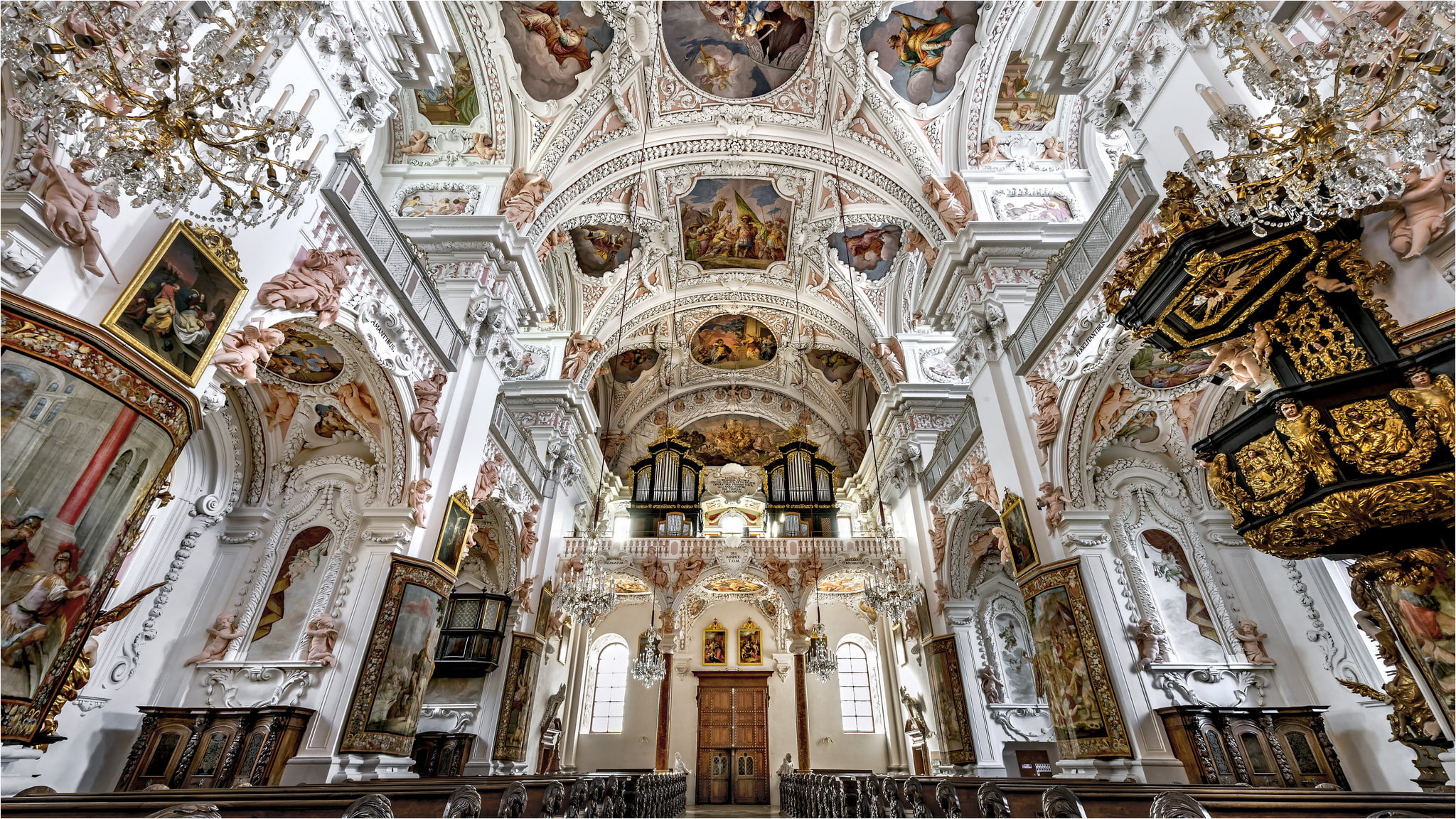 Austria, 1080P, Cathedral, Collegiate Church Of Garsten, Garsten, Church, the monastery, HD Wallpaper