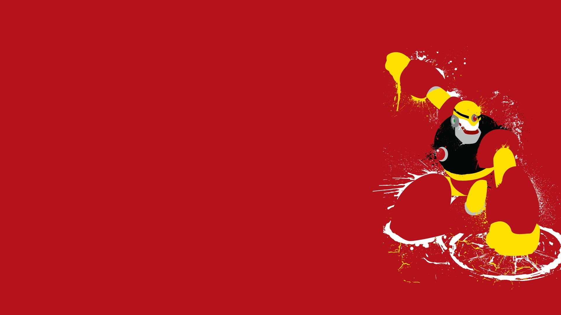 Guts Man (Mega Man), 1080P, Minimalist, Mega Man, HD Wallpaper