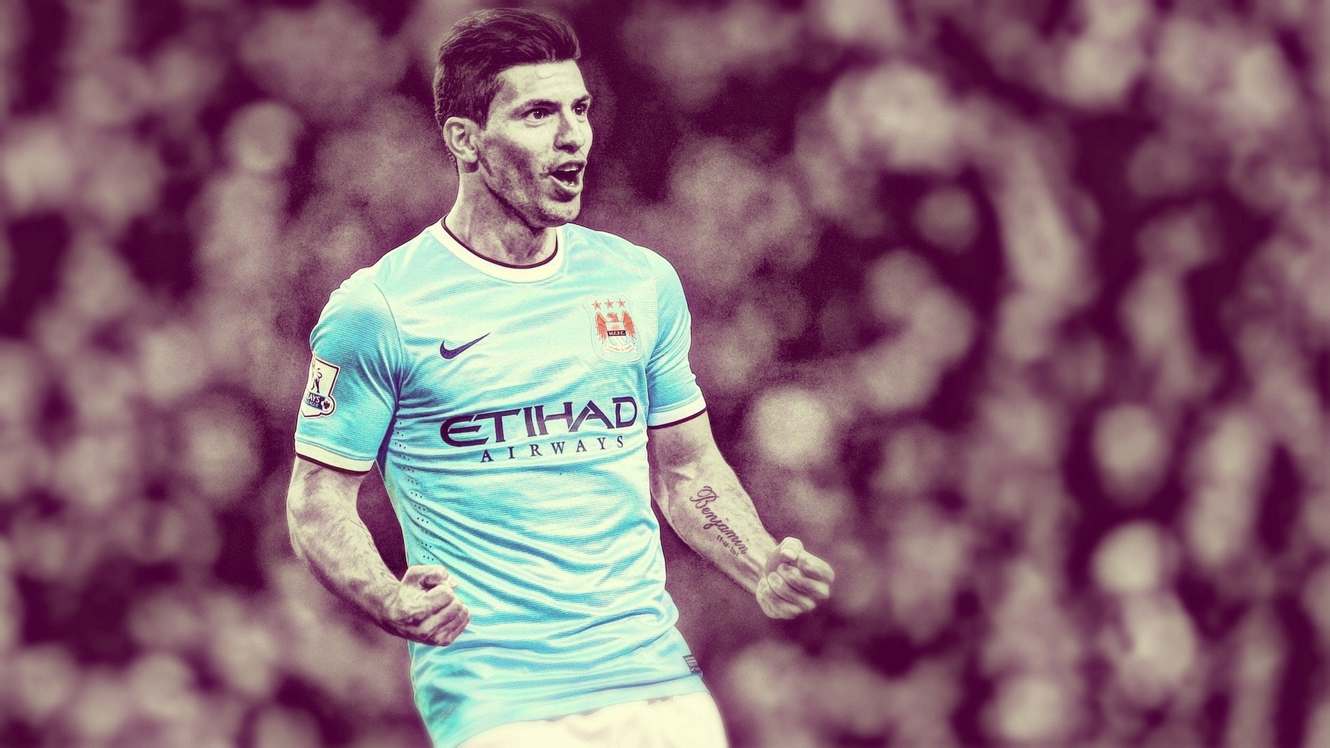 Manchester City F.C., Kun Aguero, 1080P, Soccer, HD Wallpaper