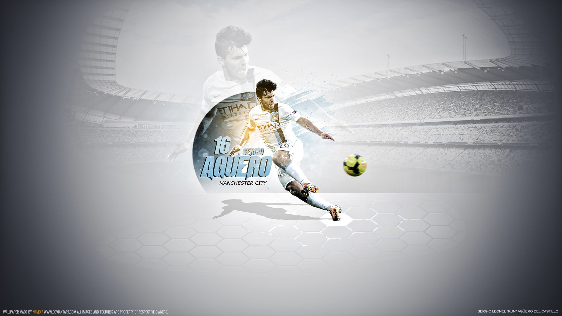 Manchester City F.C., Soccer, 1080P, Sergio Agüero, HD Wallpaper
