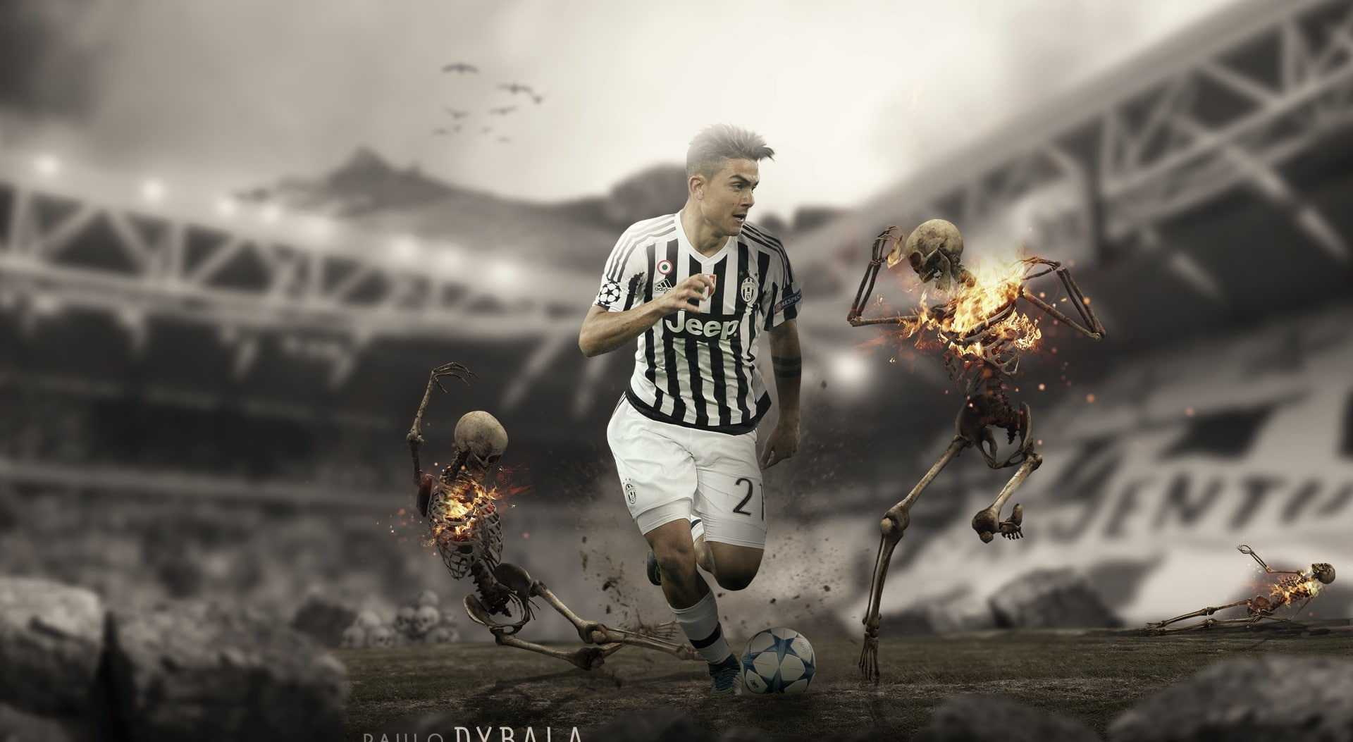 architecture, full length, nature, outfit, Argentina, black, lifestyles, Italy, Football, Euro, front view, Soccer, mid-air, calcio, focus on foreground, HD Wallpaper