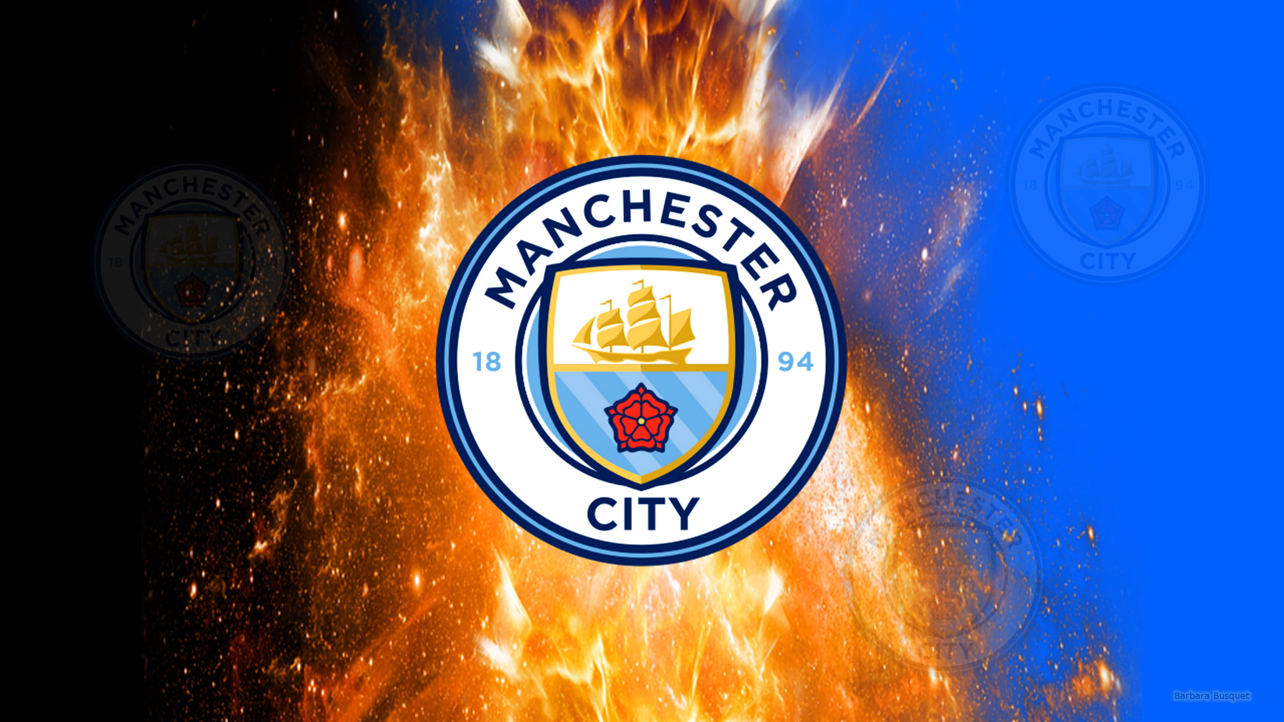 Logo, 2K, Emblem, Soccer, Manchester City F.C., HD Wallpaper
