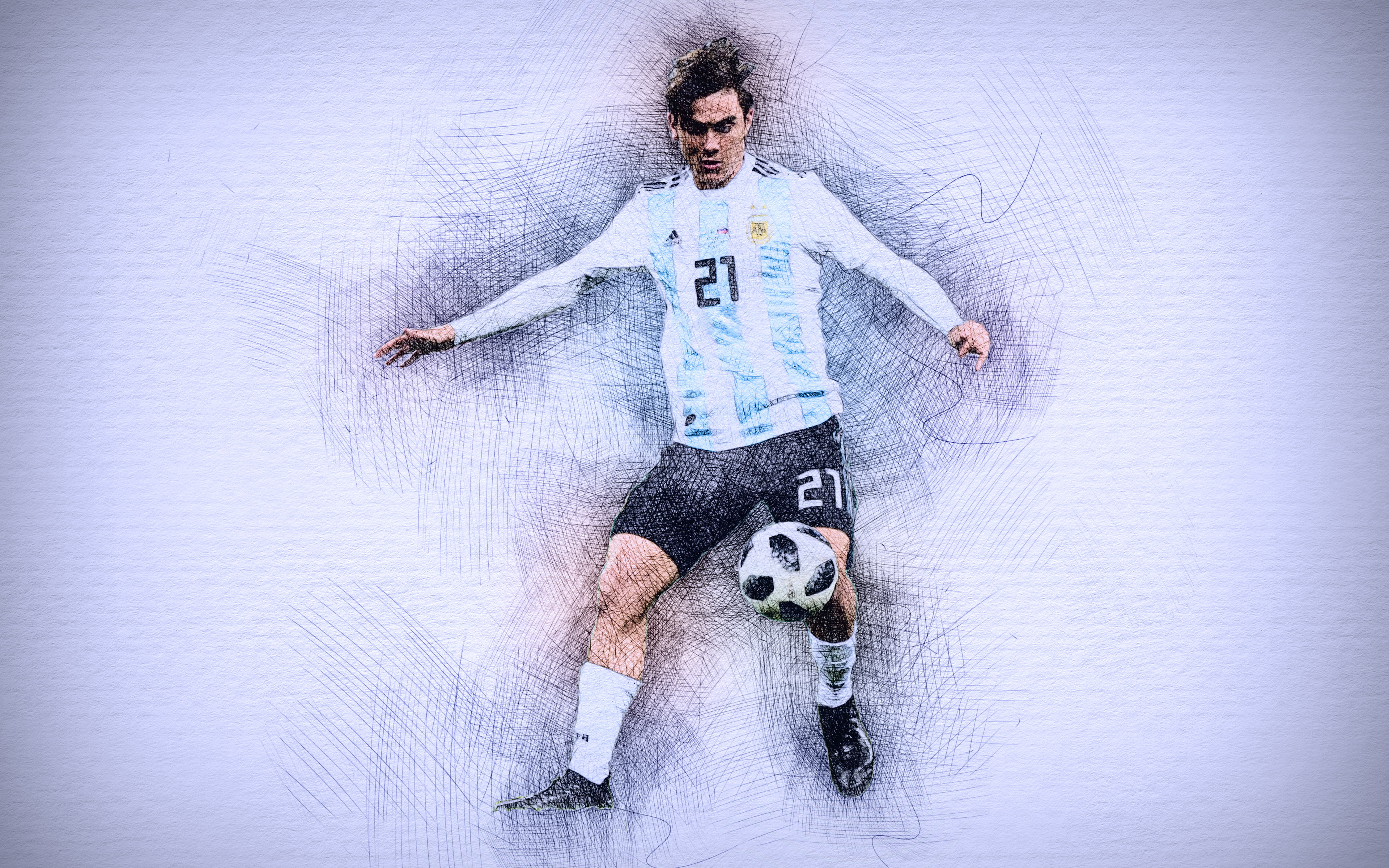 Paulo Dybala, Argentinian, Soccer, 4K, HD Wallpaper