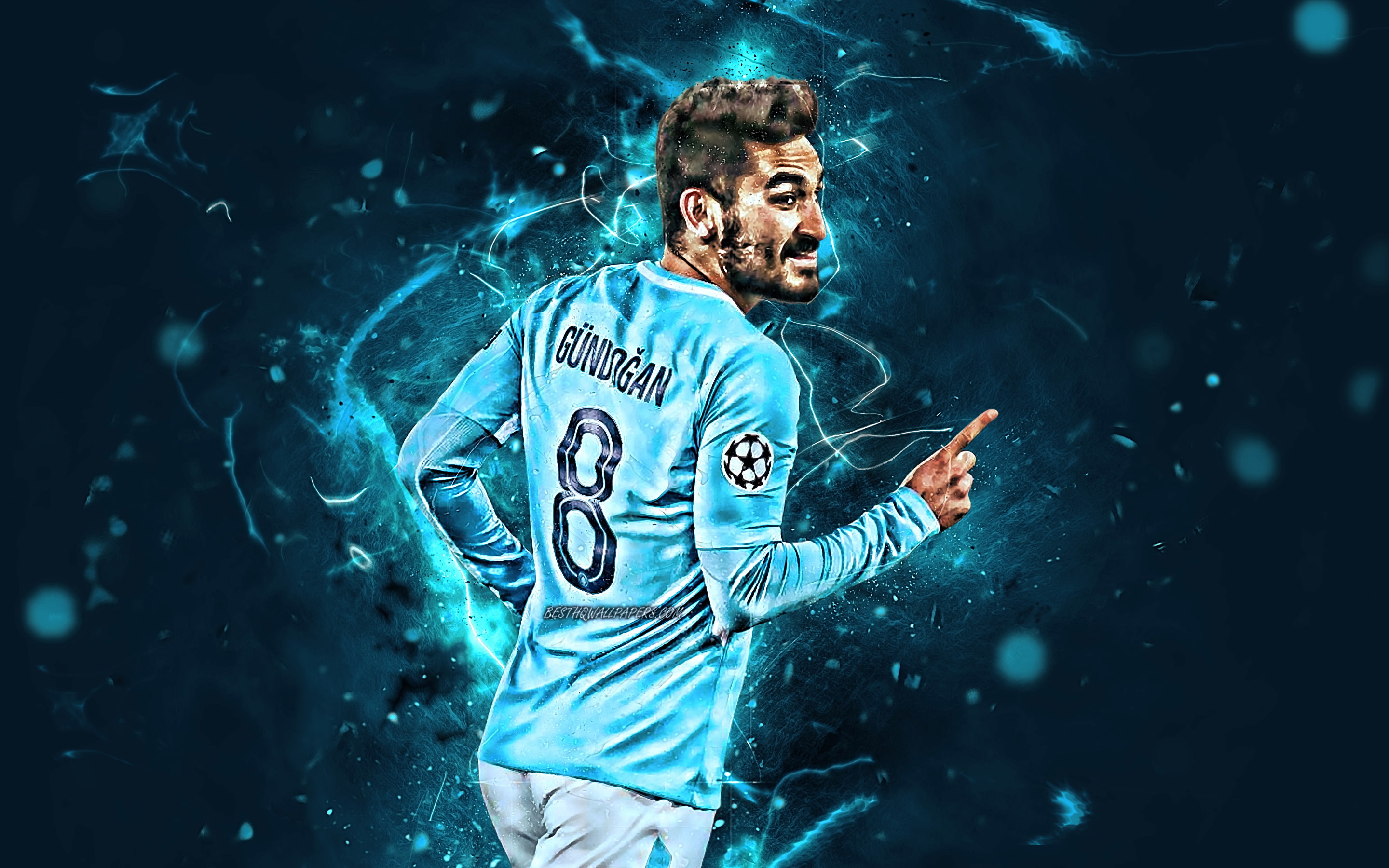 2K, German, Soccer, Manchester City F.C., İlkay Gündoğan, HD Wallpaper