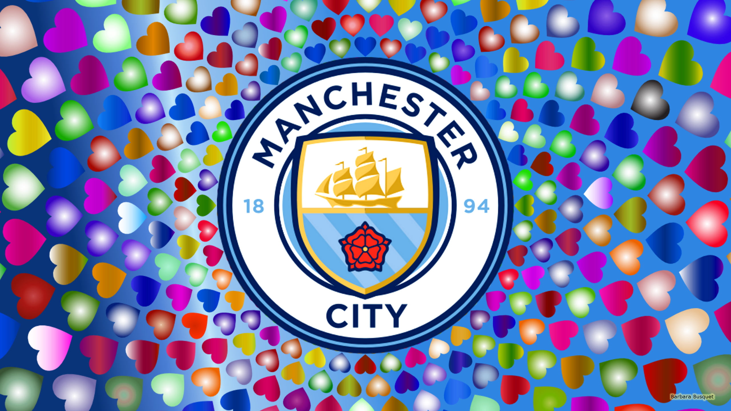 2K, Emblem, Manchester City F.C., Soccer, Logo, HD Wallpaper