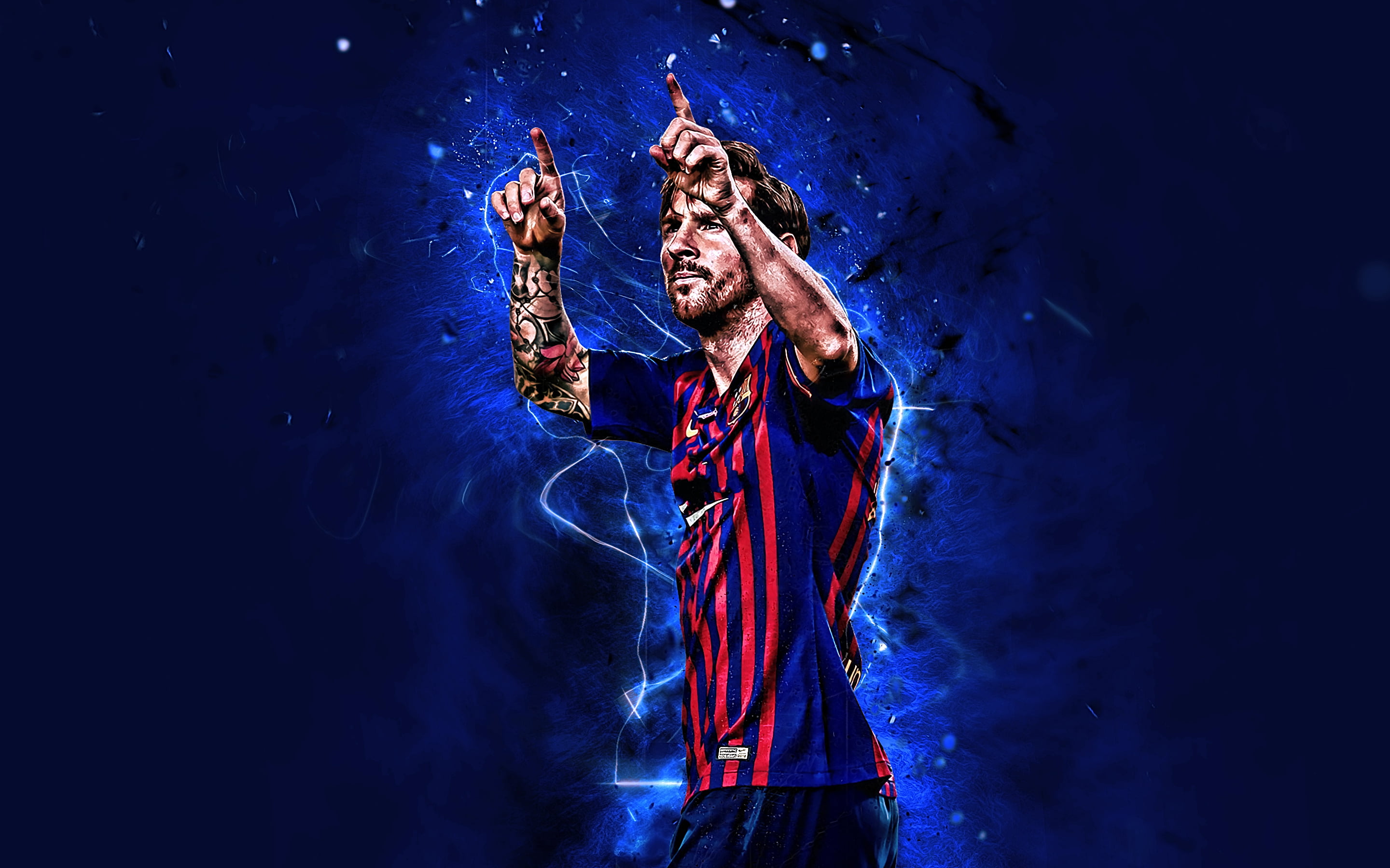 FC Barcelona, Lionel Messi, 2K, Soccer, Argentinian, HD Wallpaper