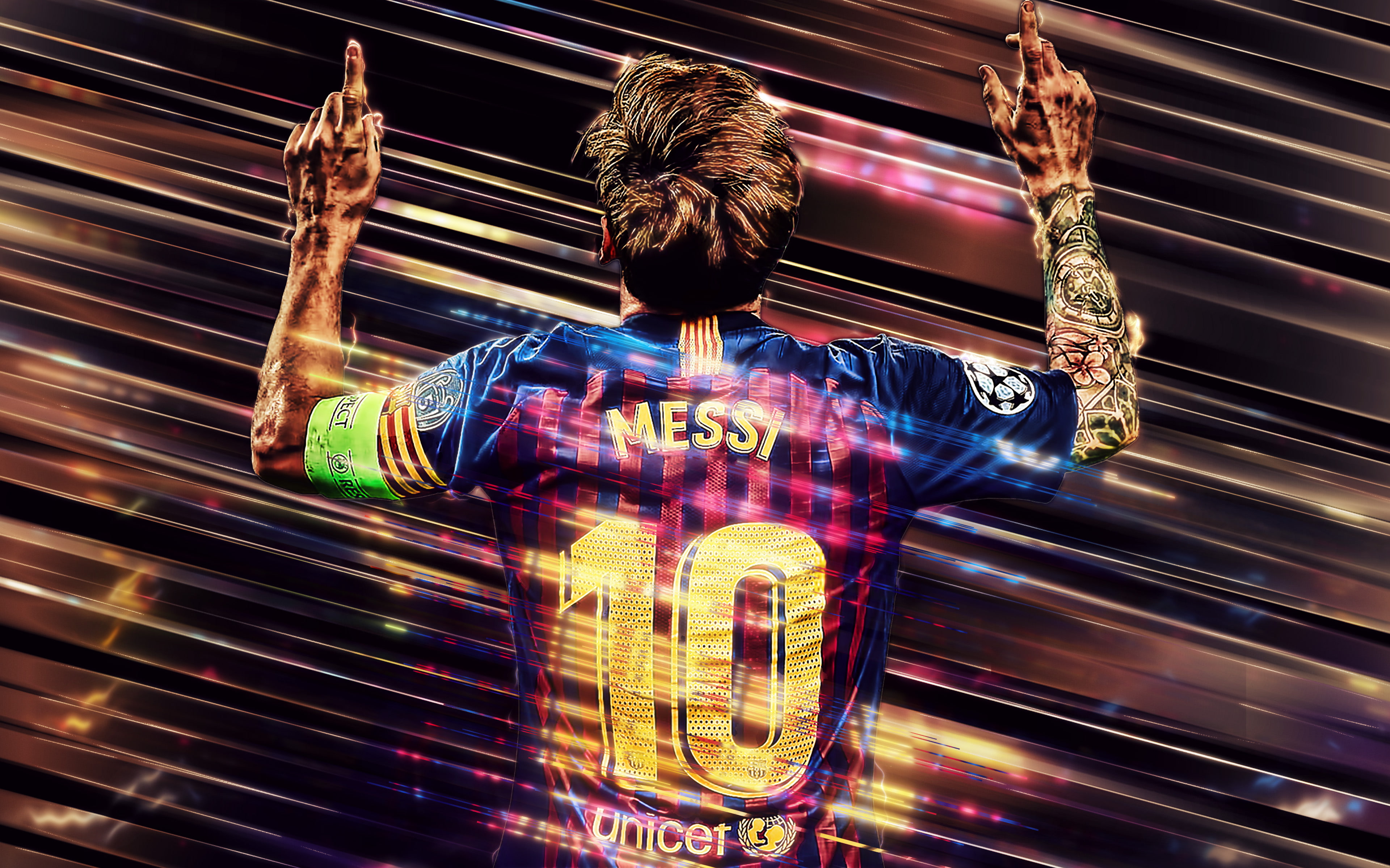 Argentinian, 4K, Soccer, FC Barcelona, Lionel Messi, HD Wallpaper