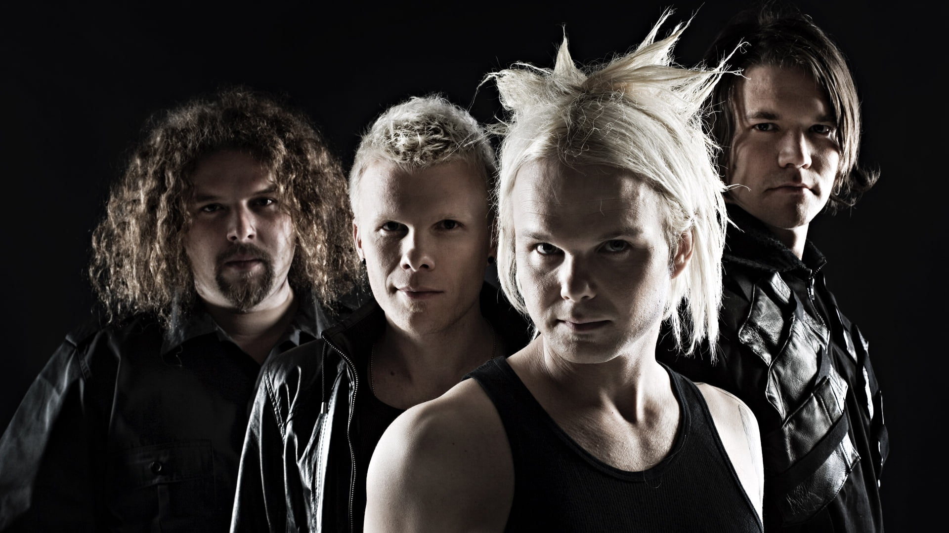 black And White, people, multi-Ethnic Group, standing, band, the rasmus, hairstyle, tank, photo-set, friendship, confidence, serious, togetherness, black, HD Wallpaper
