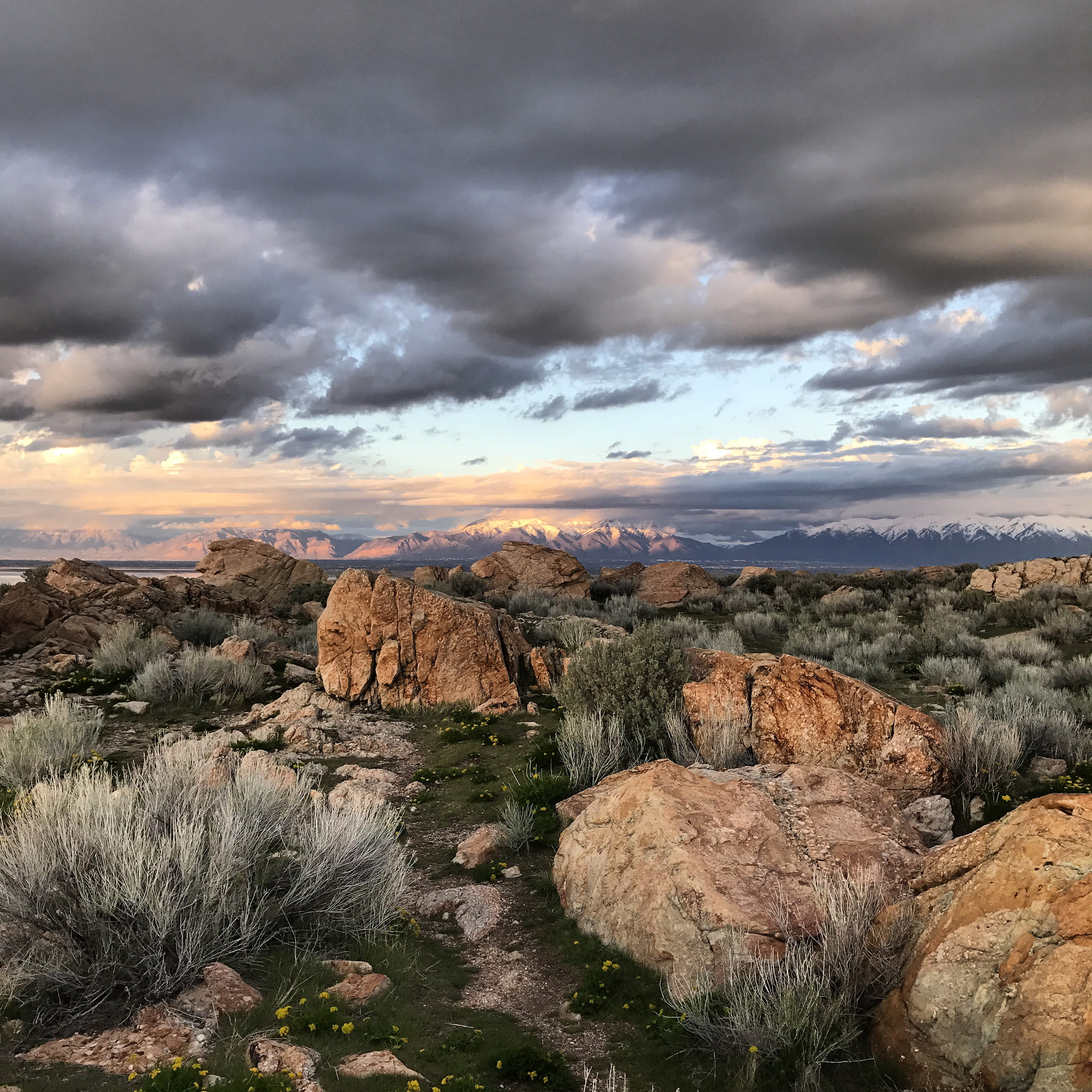 rock, sunset, united states, syracuse, no people, tranquility, rock formation, solid, sky, cloud - sky, scenics - nature, plant, remote, non-urban scene, Phone HD Wallpaper
