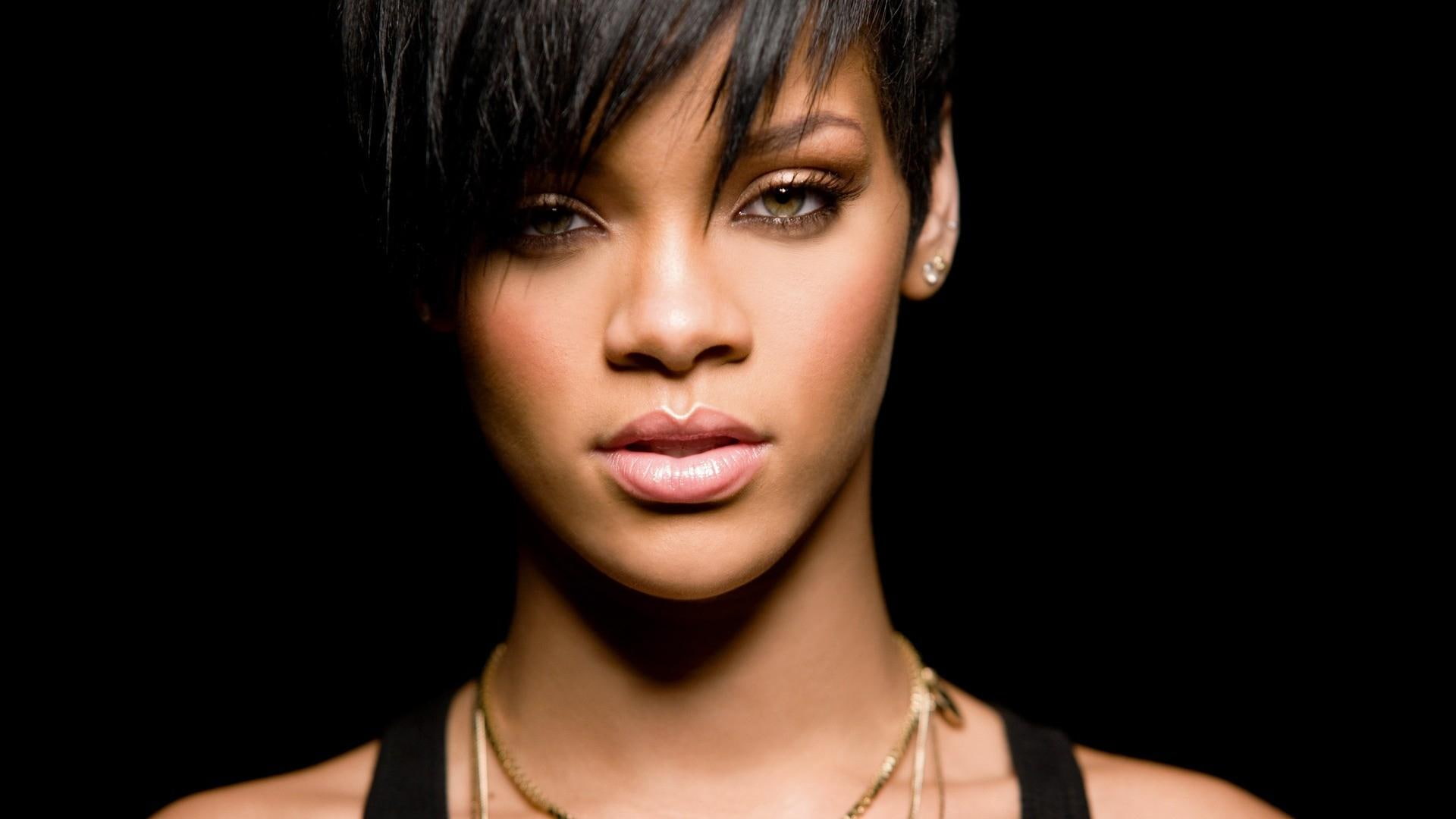 haircut, look, face, 1080P, rihanna, chain, HD Wallpaper
