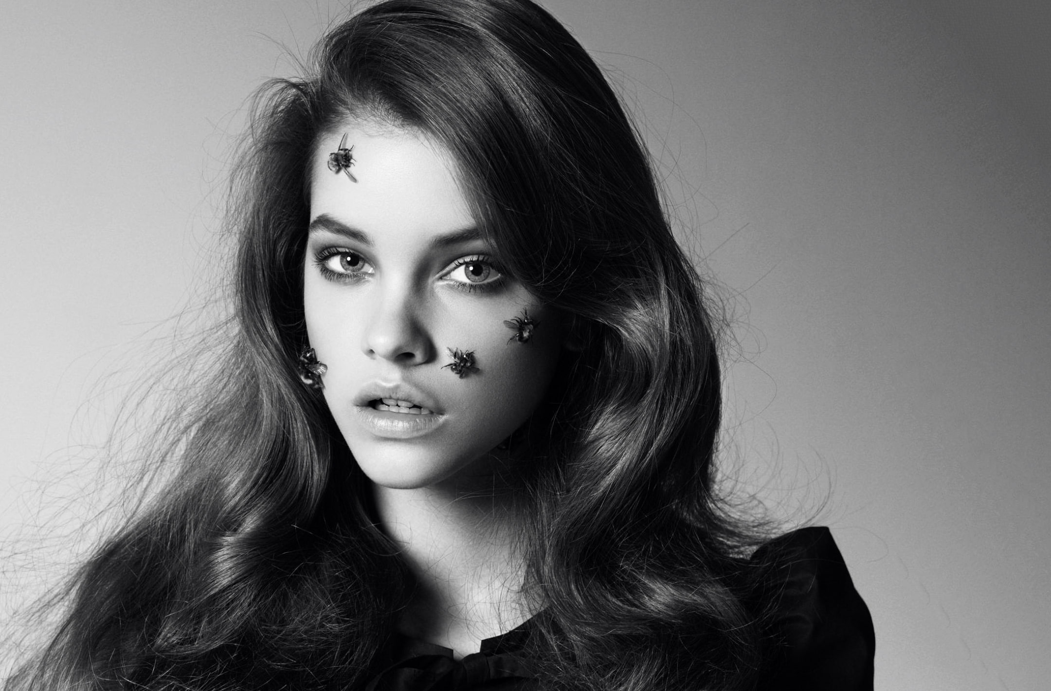 barbara, palvin, photoshoot, black, 1080P, white, HD Wallpaper
