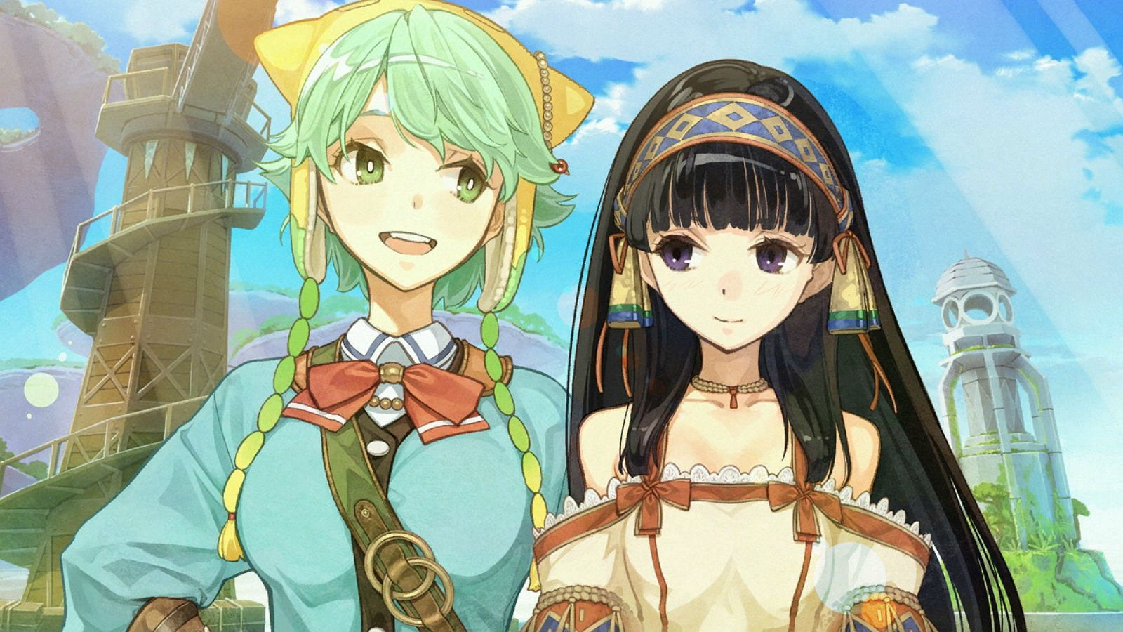 shallistera, dusk, 720P, elminus, sea, game, shallotte, shallie alchemists, atelier, HD Wallpaper