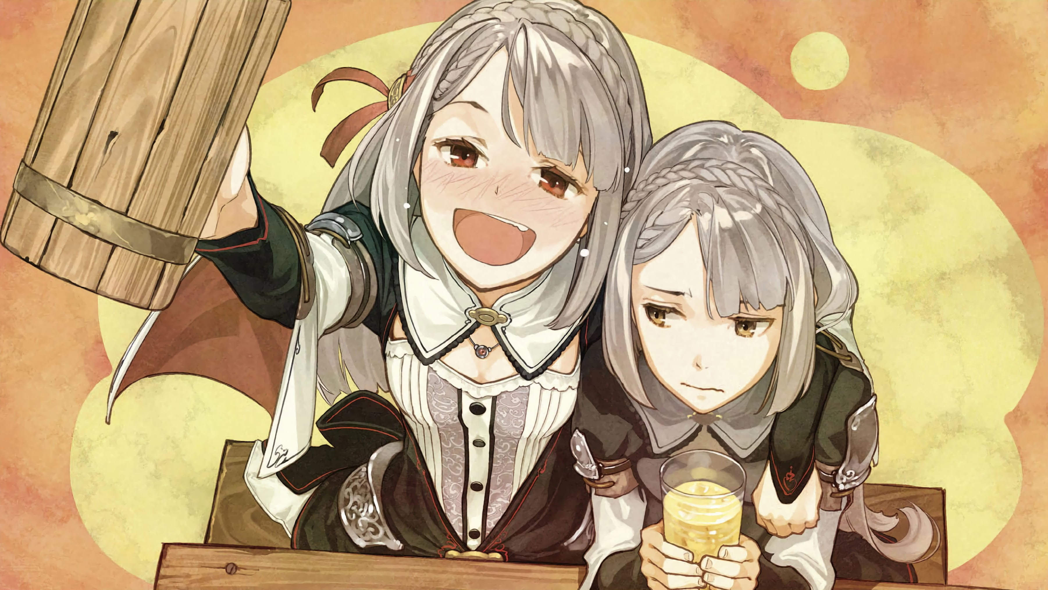 2K, anime, anime girls, Atelier, food, Atelier Escha and Logy: Alchemists of the Dusk Sky, HD Wallpaper