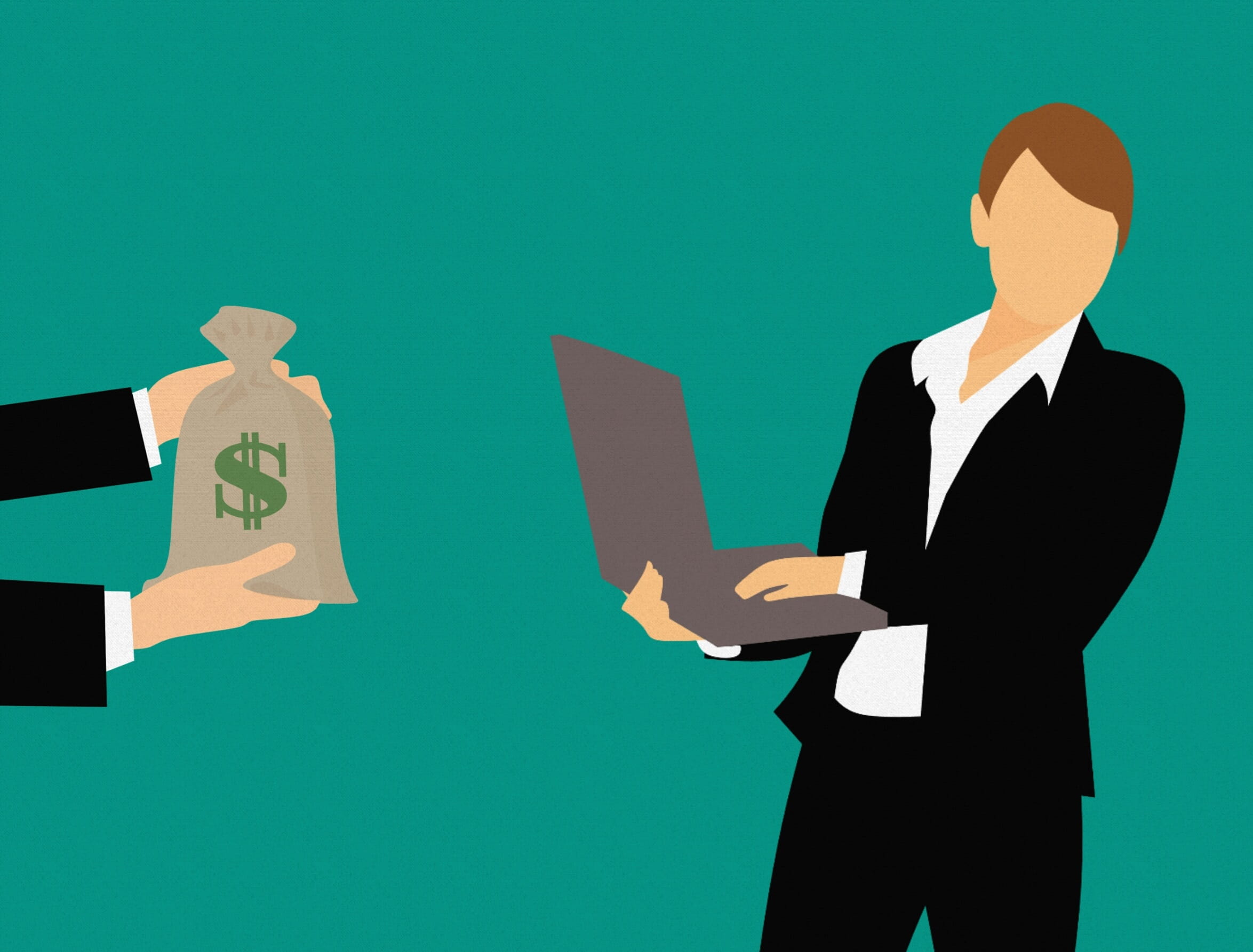 coworker, indoors, money, standing, hand, laptop, creative, work, suit, character, offer, homework, business person, well-dressed, three quarter length, HD Wallpaper