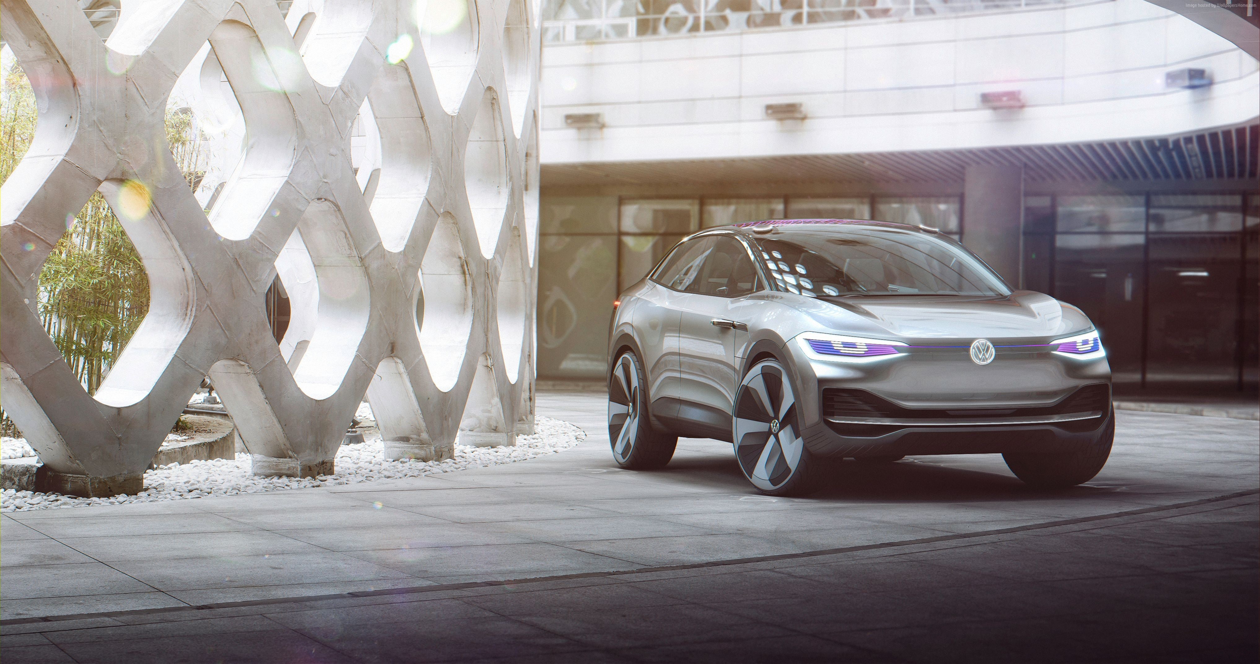 Crozz, concept, 4K, electric car, Shanghai Auto Show 2017, Volkswagen I.D., HD Wallpaper