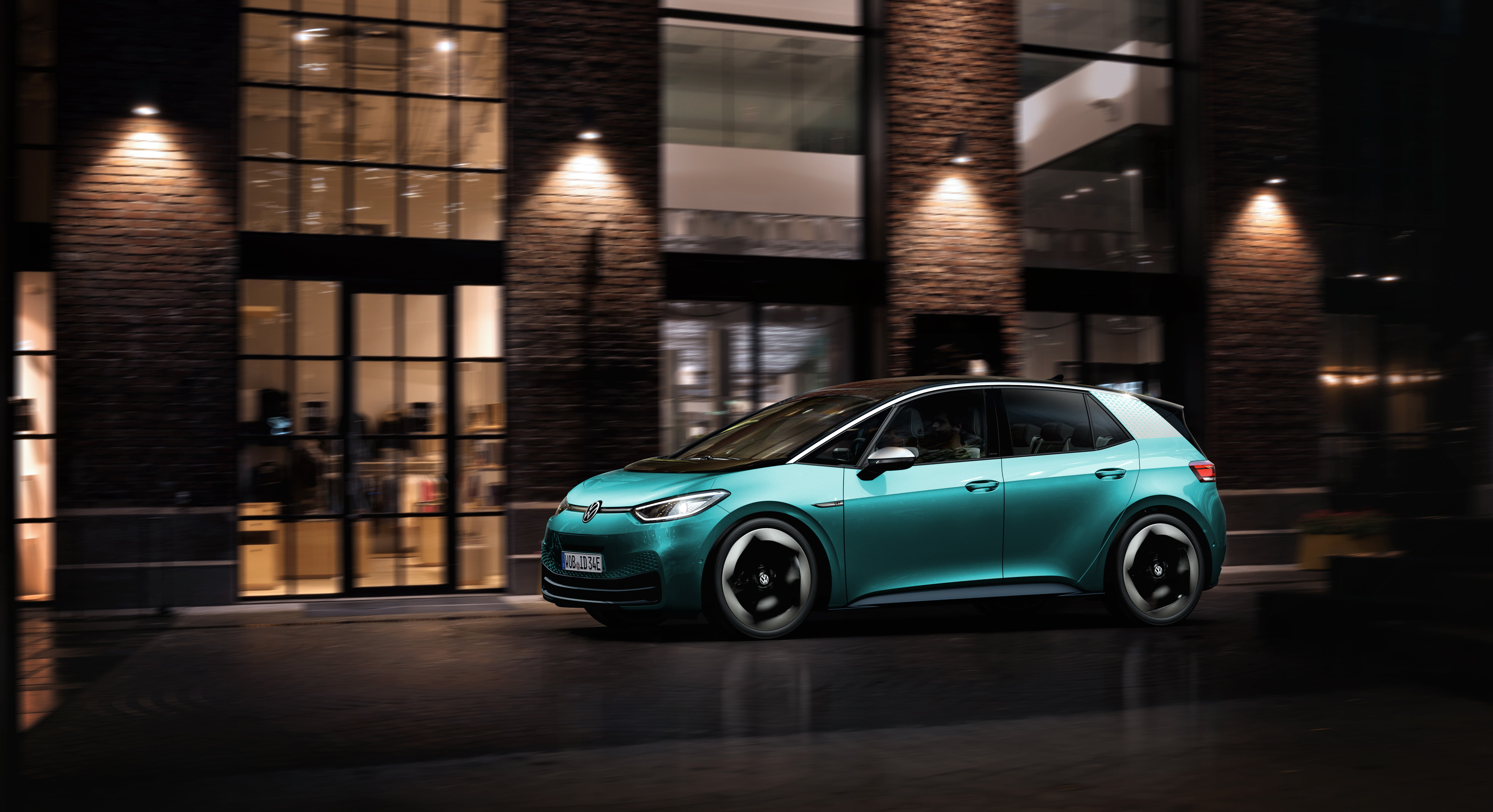 Compact Car, Vehicle, Blue Car, Volkswagen, Volkswagen ID.3, Electric Car, Car, 5K, HD Wallpaper