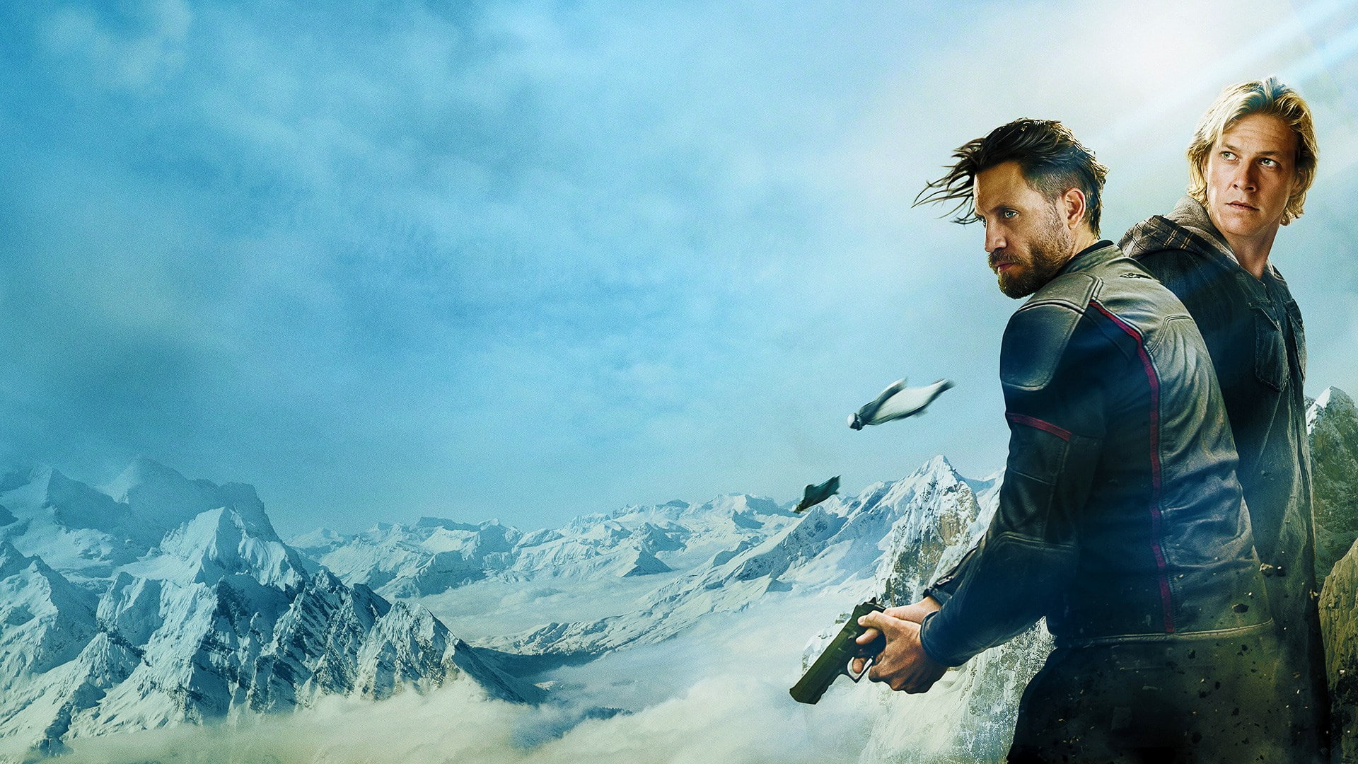 cold temperature, cloud - sky, mountain, winter, activity, landscape, mountain range, men, adult, warm clothing, point break 2015, adventure, sky, snowcapped mountain, HD Wallpaper