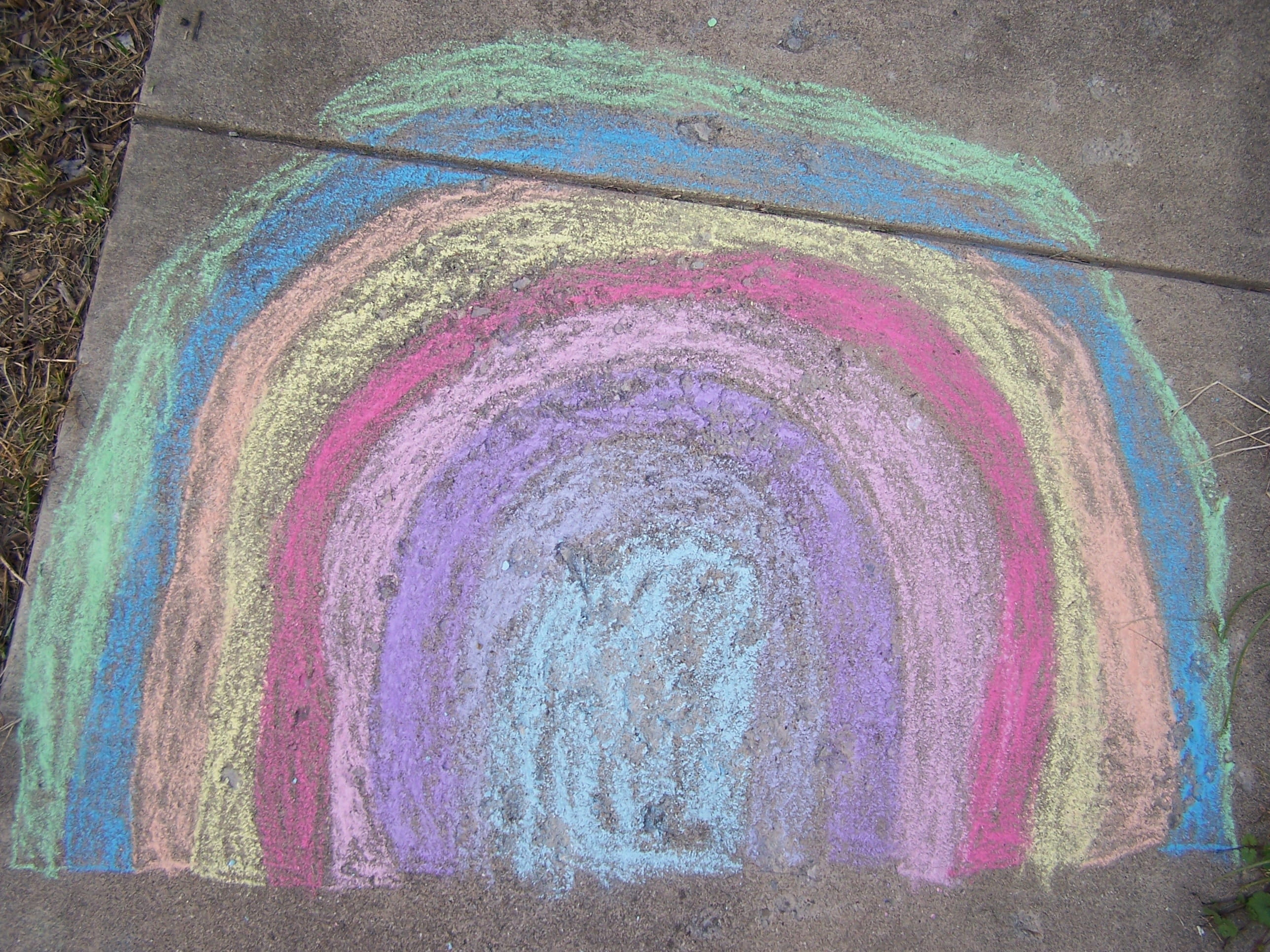 close-up, art and craft, textured, photography, water, pollution, sidewalk chalk, road, texture, kids drawing, rainbow, high angle view, happiness, leisure, HD Wallpaper