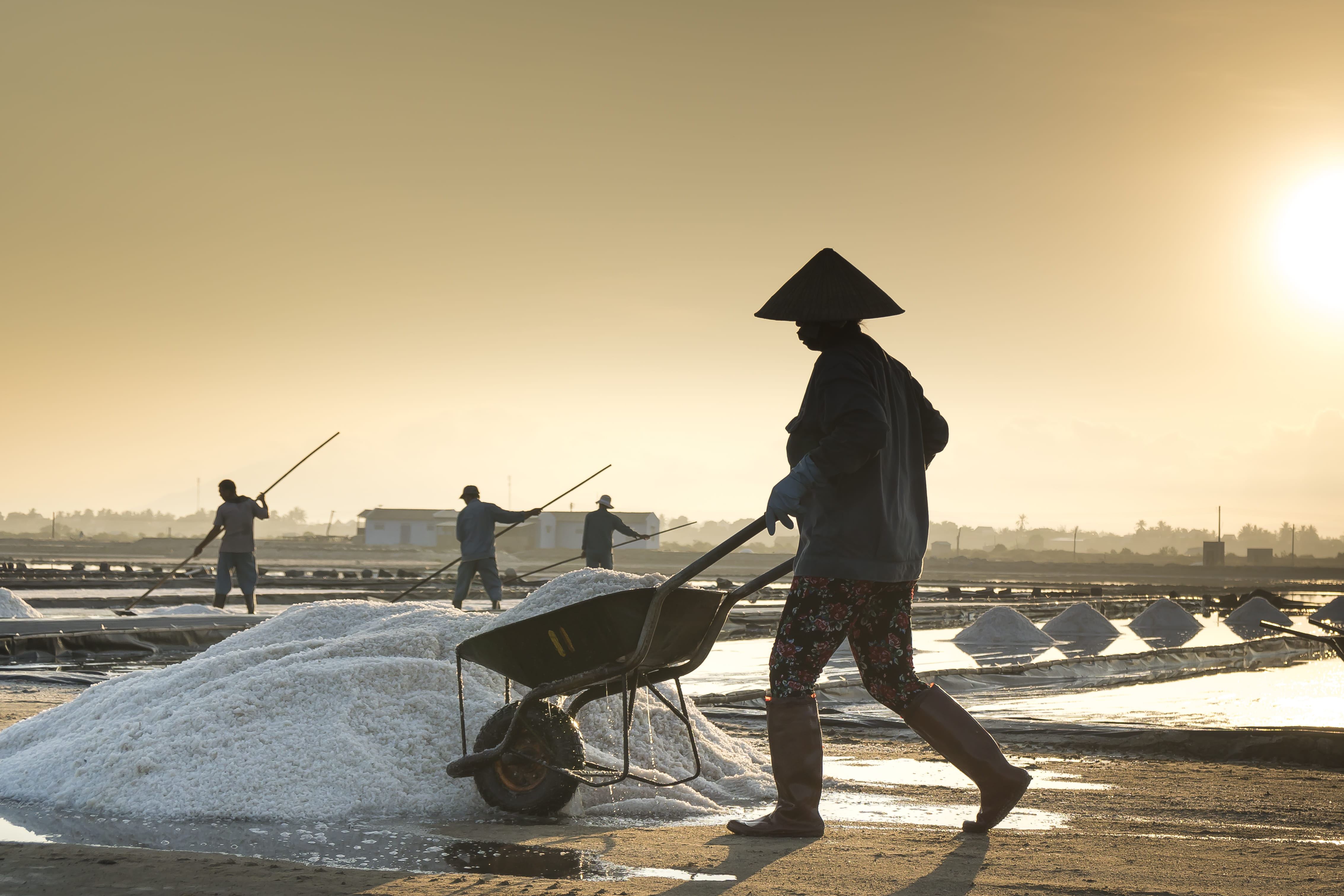 work, wheelbarrow, nautical vessel, real people, fisherman, full length, mode of transportation, fishing, nature, people, outdoors, sky, transportation, HD Wallpaper
