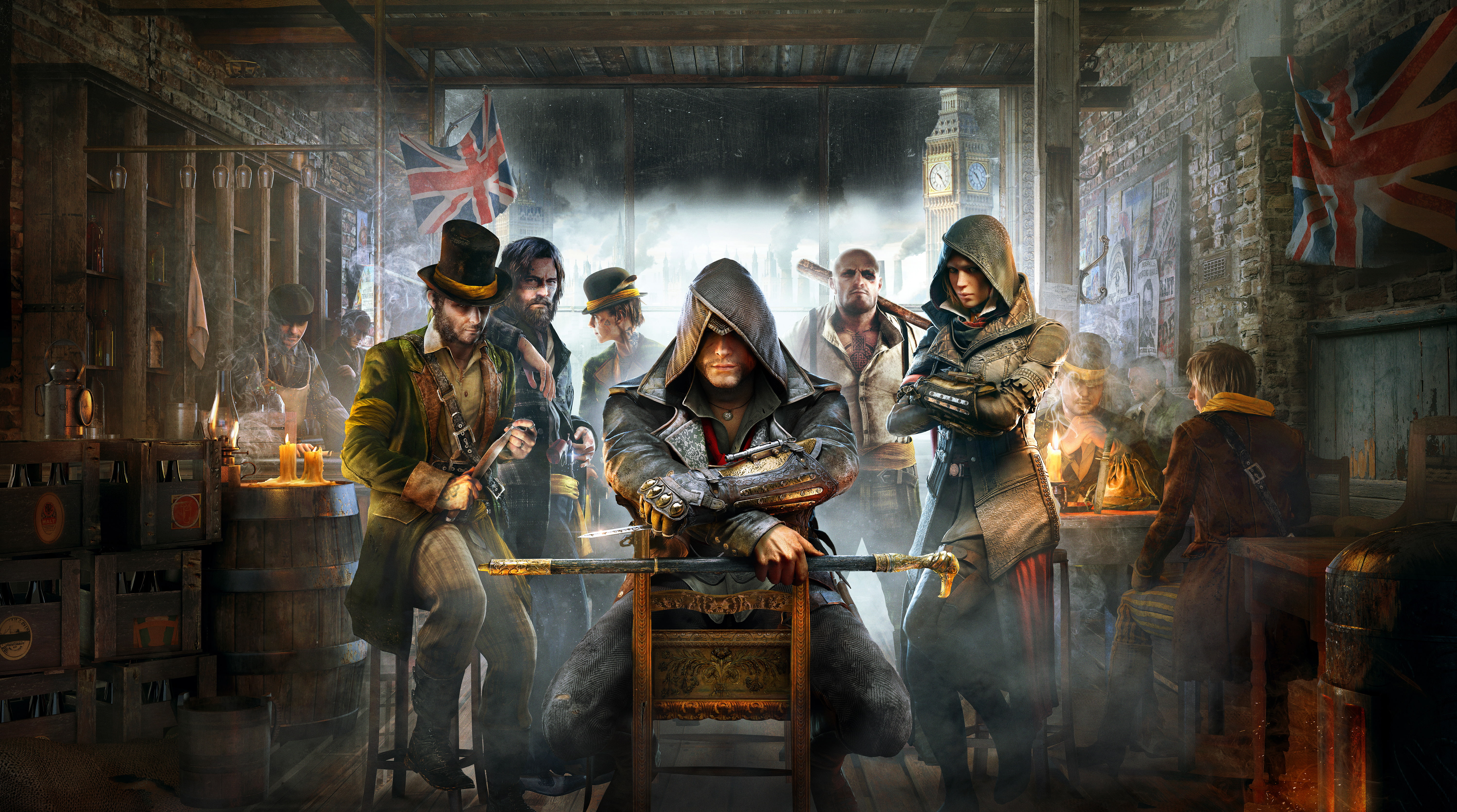 mid adult, women, sitting, human representation, indoors, three quarter length, antique, men, Assassins Creed Syndicate, adult, mid adult women, architecture, HD Wallpaper