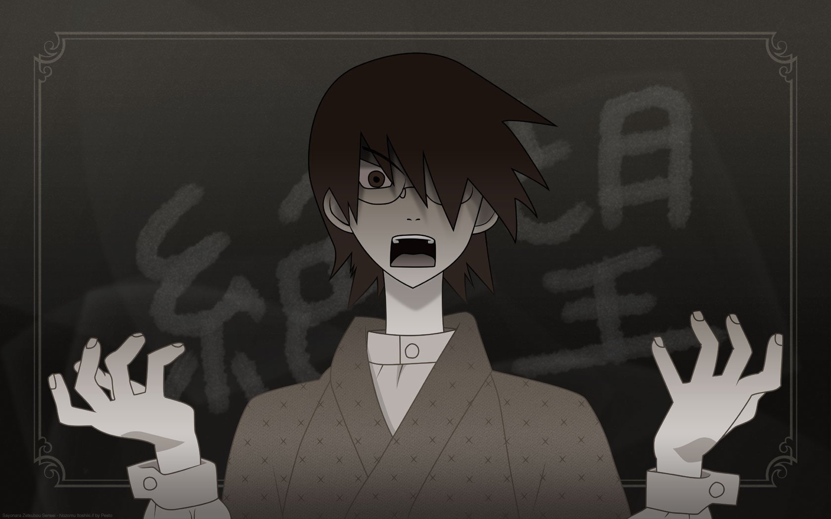 clothes, men, sayonara, black, zetsubou, 720P, japanese, itoshiki, nozomu, sensei, HD Wallpaper