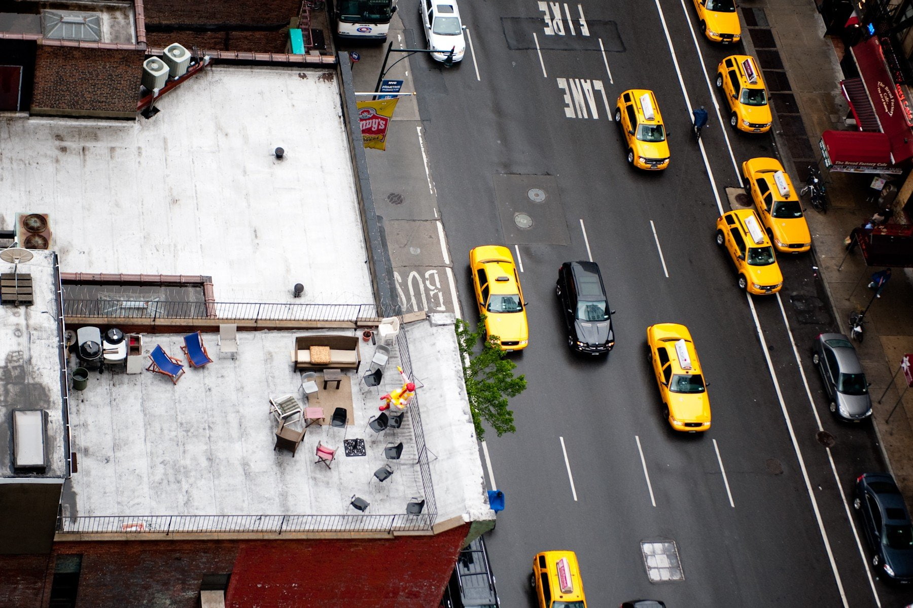 720P, Ronald McDonald, New York City, street, taxi, HD Wallpaper