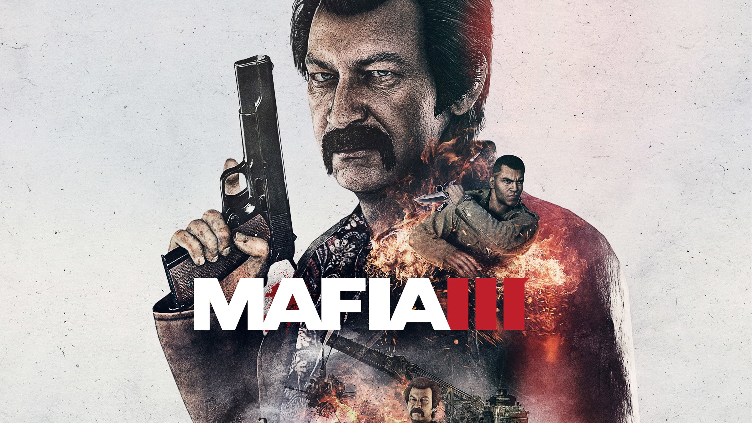 wall - building feature, text, fear, government, indoors, mafia 3, wall, games, pc games, men, 2016 games, males, waist up, 1080P, portrait, day, warning sign, HD Wallpaper