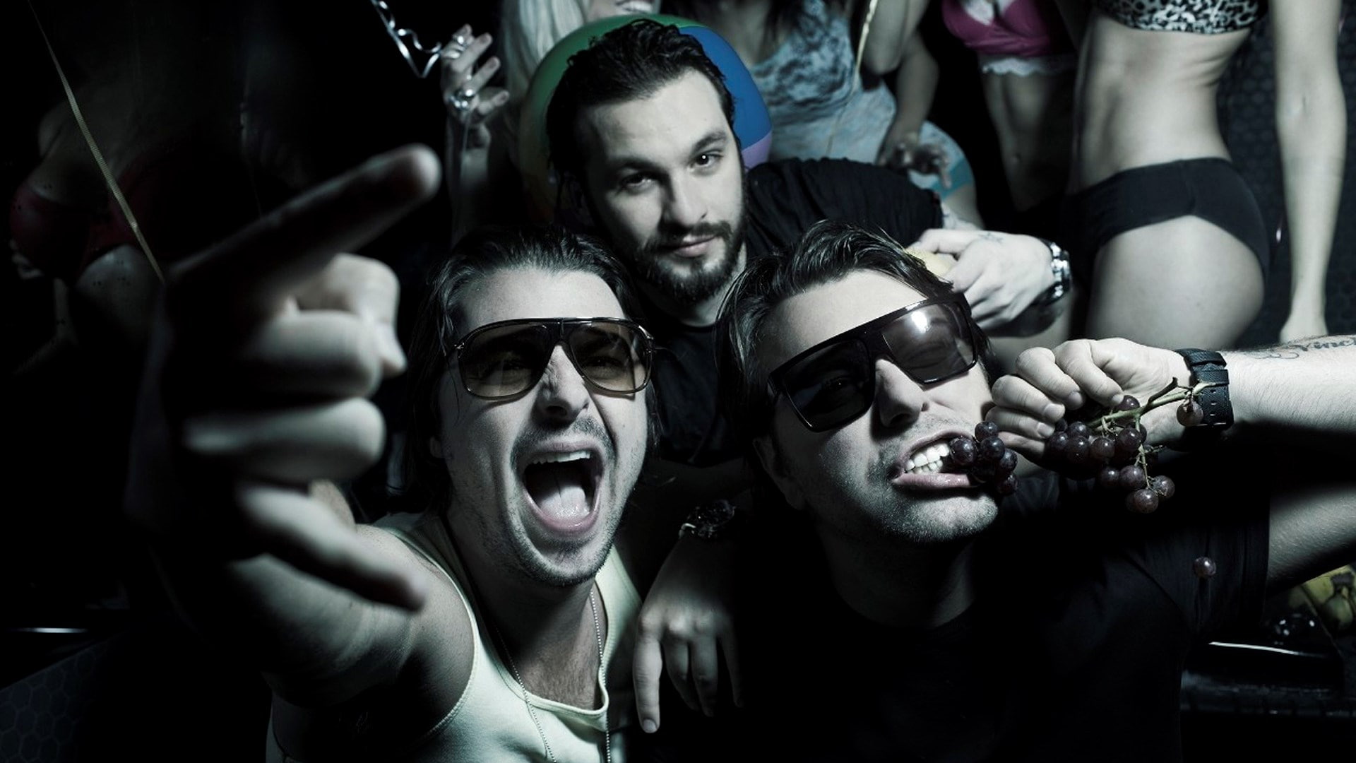 young adult, young men, portrait, excitement, looking at camera, 1080P, happiness, leisure activity, adult, swedish house mafia, arts culture and entertainment, HD Wallpaper