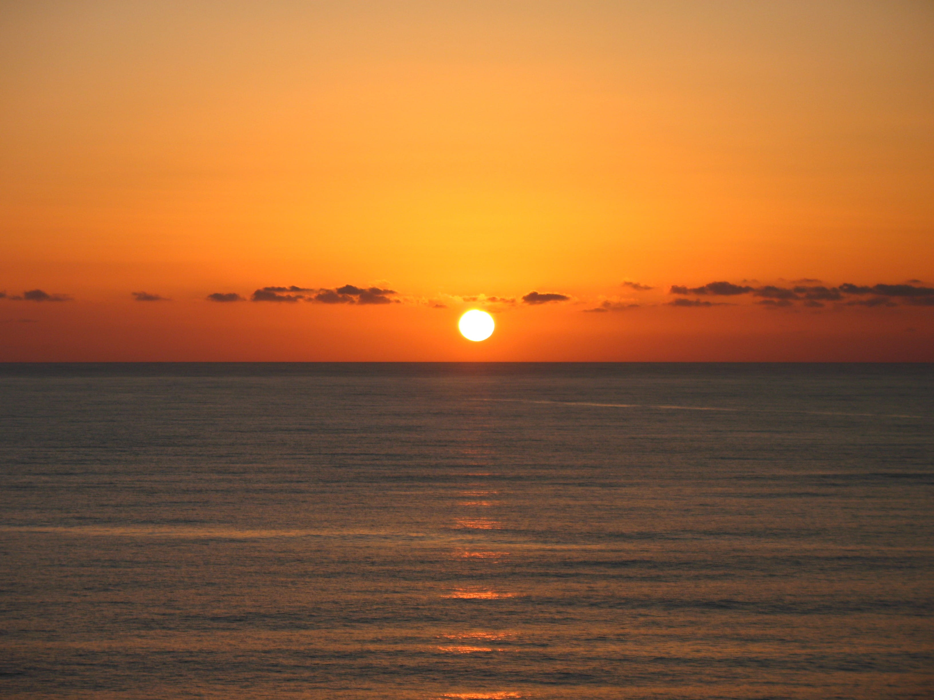 water, scenics - nature, orange color, waterfront, sicily, sea, dramatic sky, evening, idyllic, no people, sunset, romantic sky, sicilian sunset, nature, HD Wallpaper