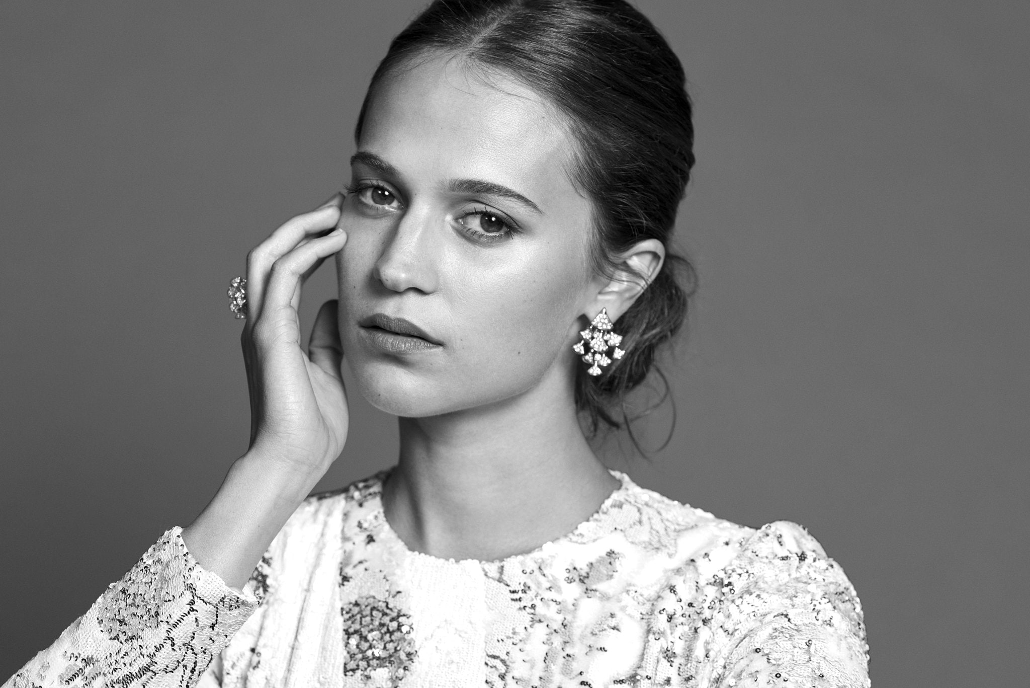 monochrome, festival, alicia, photoshoot, film, 1080P, vikander, zurich, HD Wallpaper