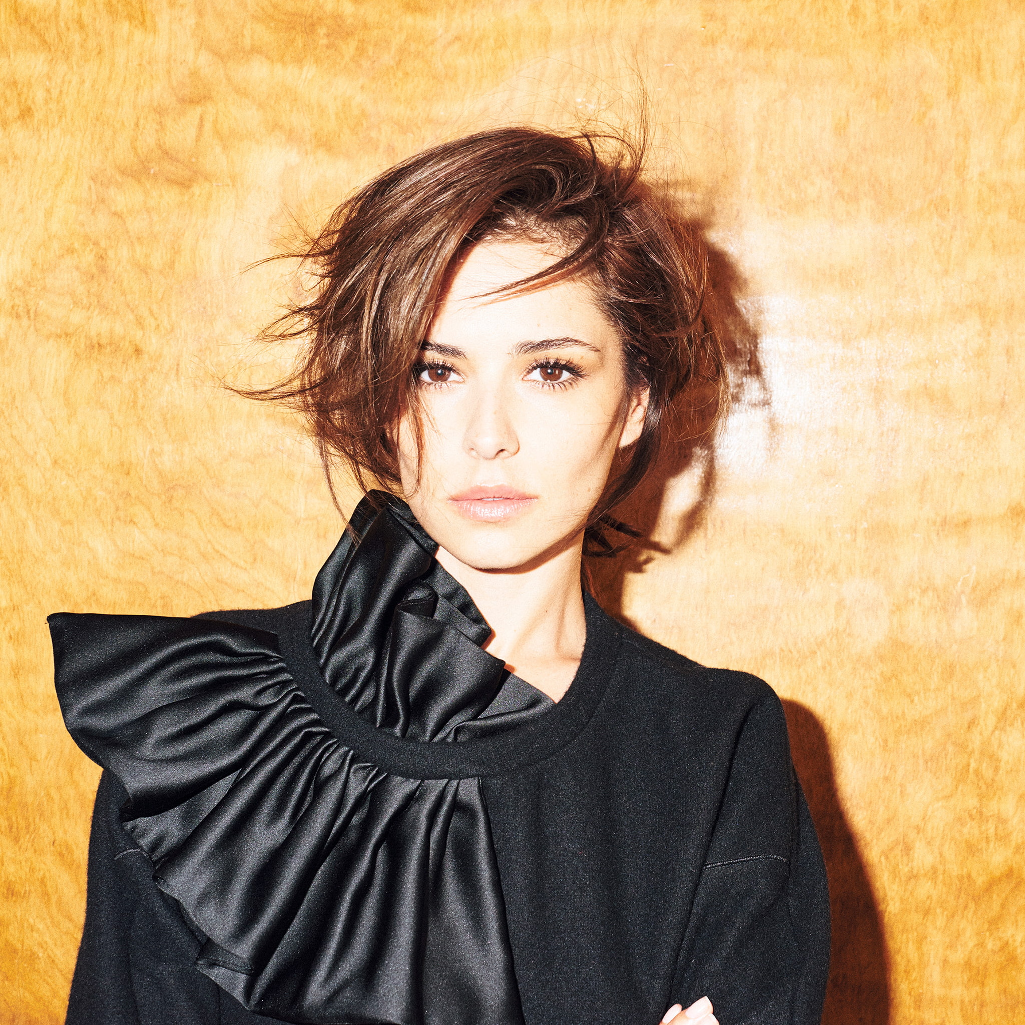 InStyle, hairstyle, brown hair, photoshoot, 2015, journal, lighting, singer, style, Cheryl Cole, model, Tung Walsh, background, 1080P, dress, makeup, Phone HD Wallpaper