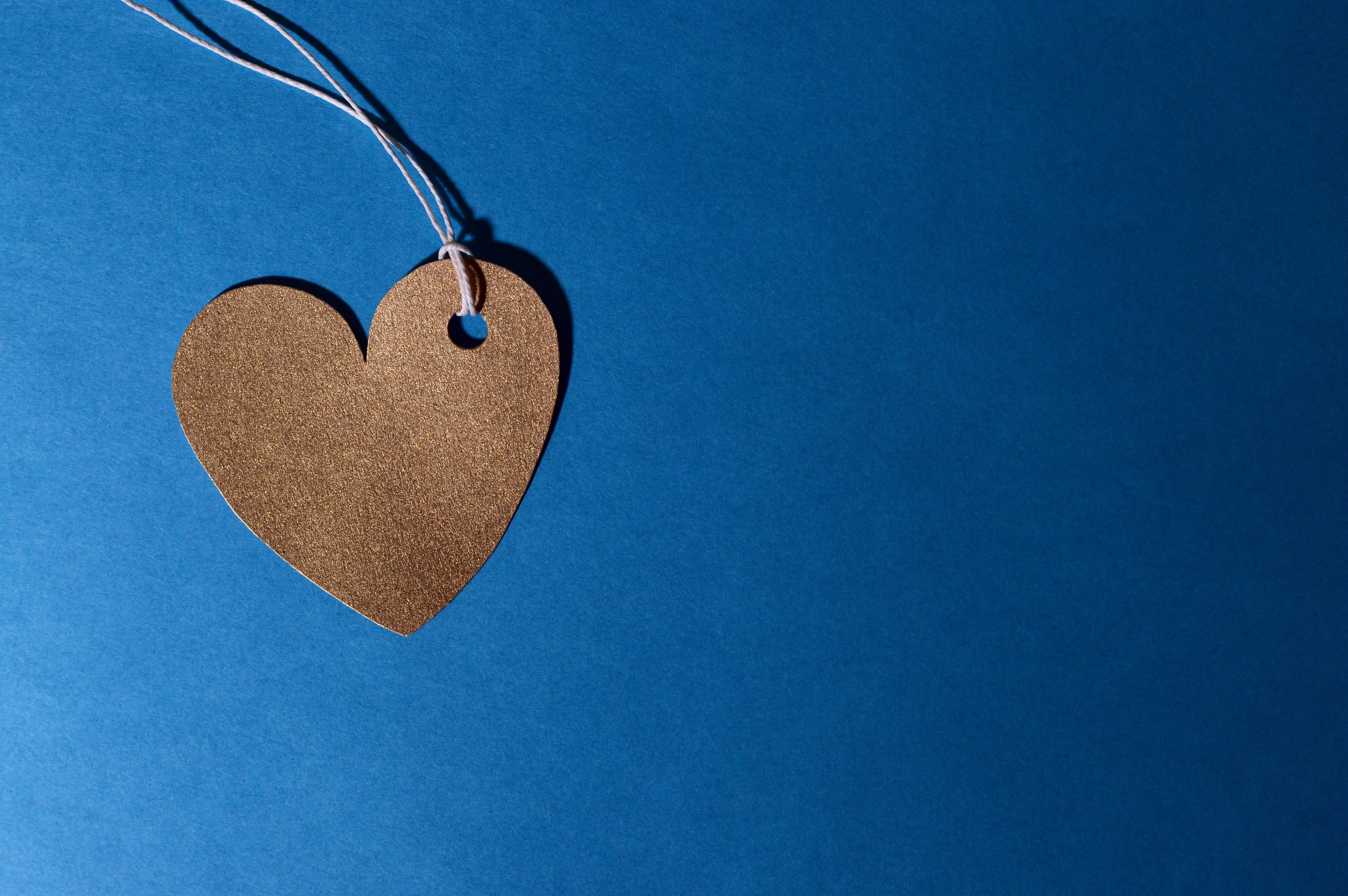 directly above, brown, texture, decor, symbol, single object, heart shape, paper, no people, valentines day - holiday, cutout, positive emotion, close-up, HD Wallpaper