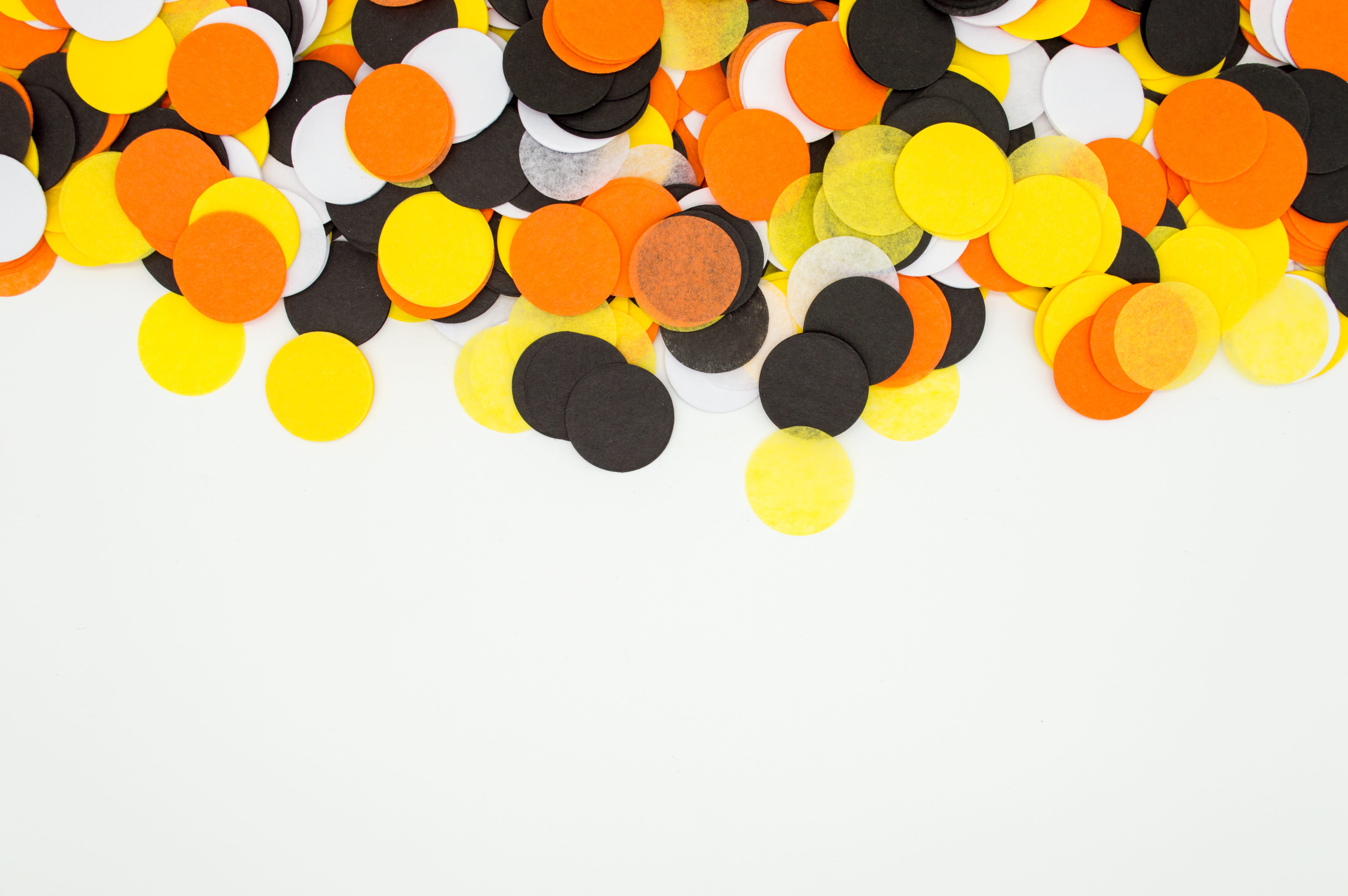 white, 5K, orange color, still life, arrangement, design space, craft, cut out, multi colored, paper craft, orange, decoration, no people, copy space, HD Wallpaper