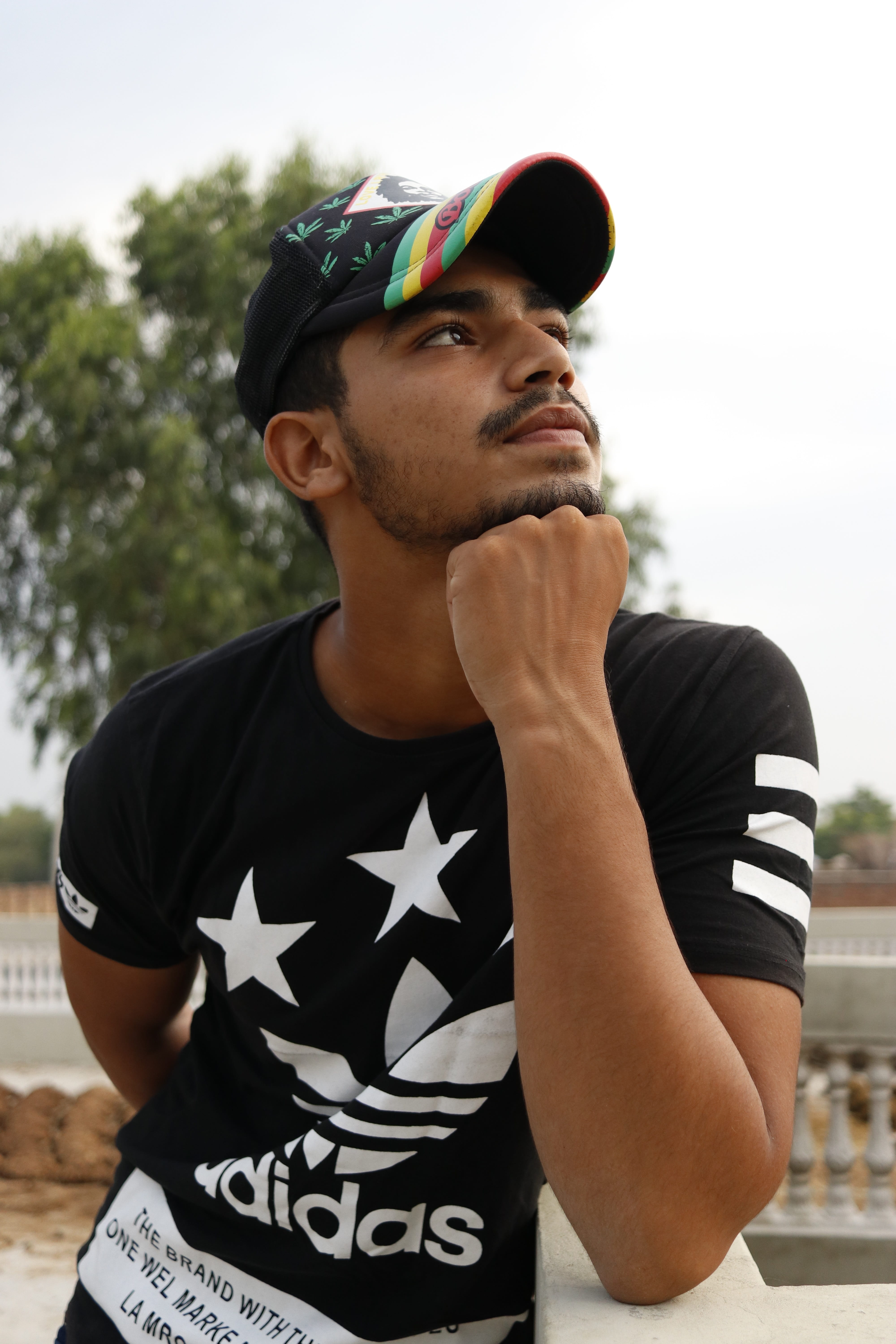smiling, casual clothing, fashion, new, beard, standing, cap, baseball cap, confident, attractive, one person, guy, happy, day, people, head, handsome, Phone HD Wallpaper