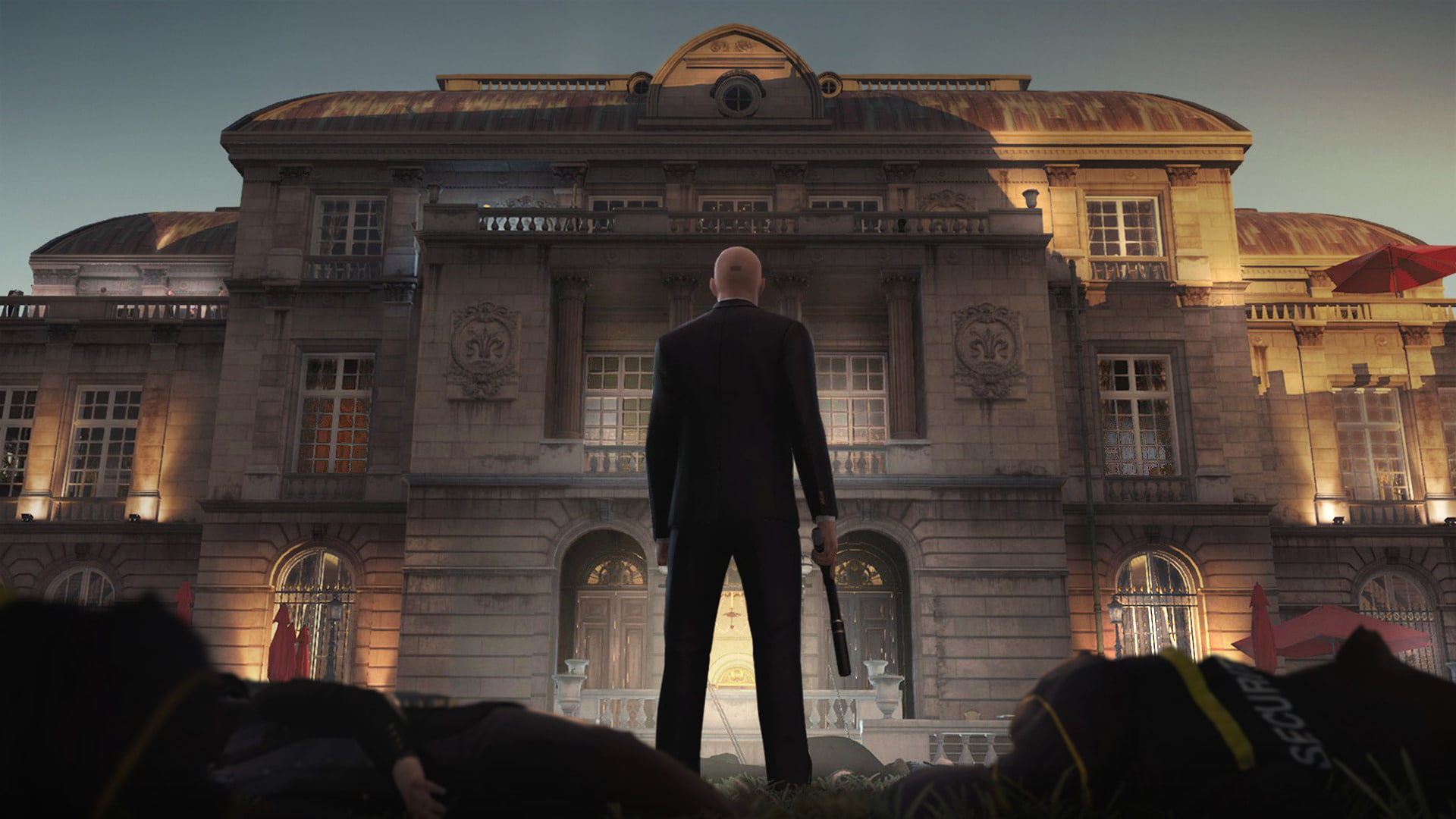 men, travel destinations, Hitman (2016), standing, travel, Hitman, built structure, architectural column, building, full length, history, city, low angle view, HD Wallpaper