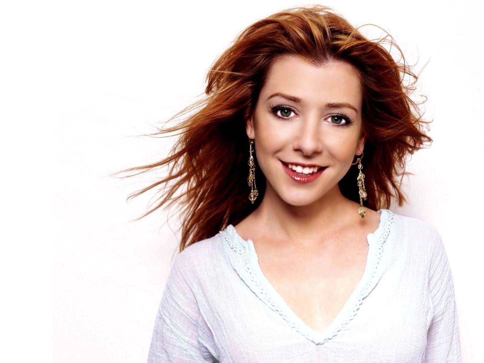 alyson, hannigan, redheads, women, 720P, actress, HD Wallpaper