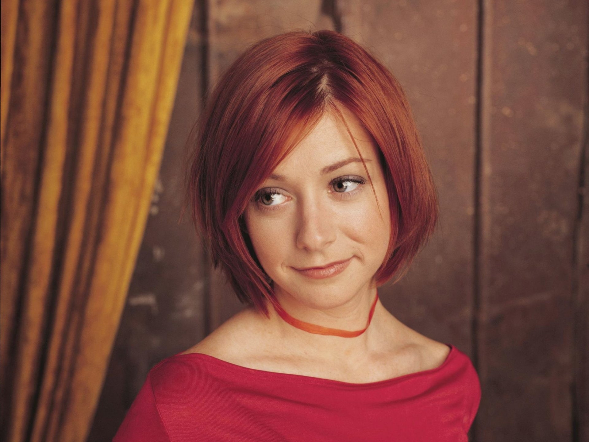 Actress, 1080P, Redhead, Actresses, Alyson Hannigan, HD Wallpaper