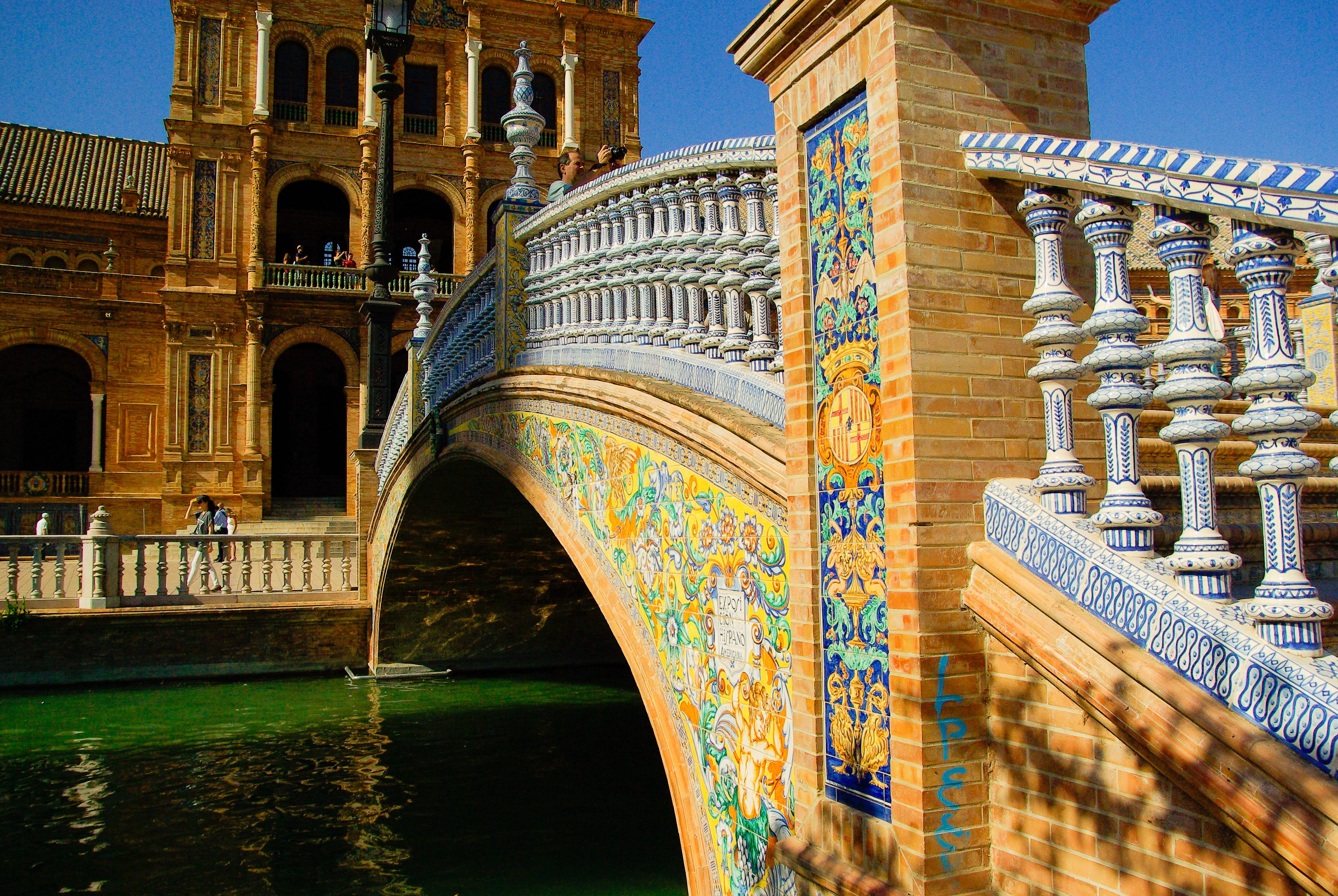 the past, building exterior, no people, ancient, water, sky, day, instead of spain, city, 2K, nature, andalusia, ancient civilization, canal, history, HD Wallpaper