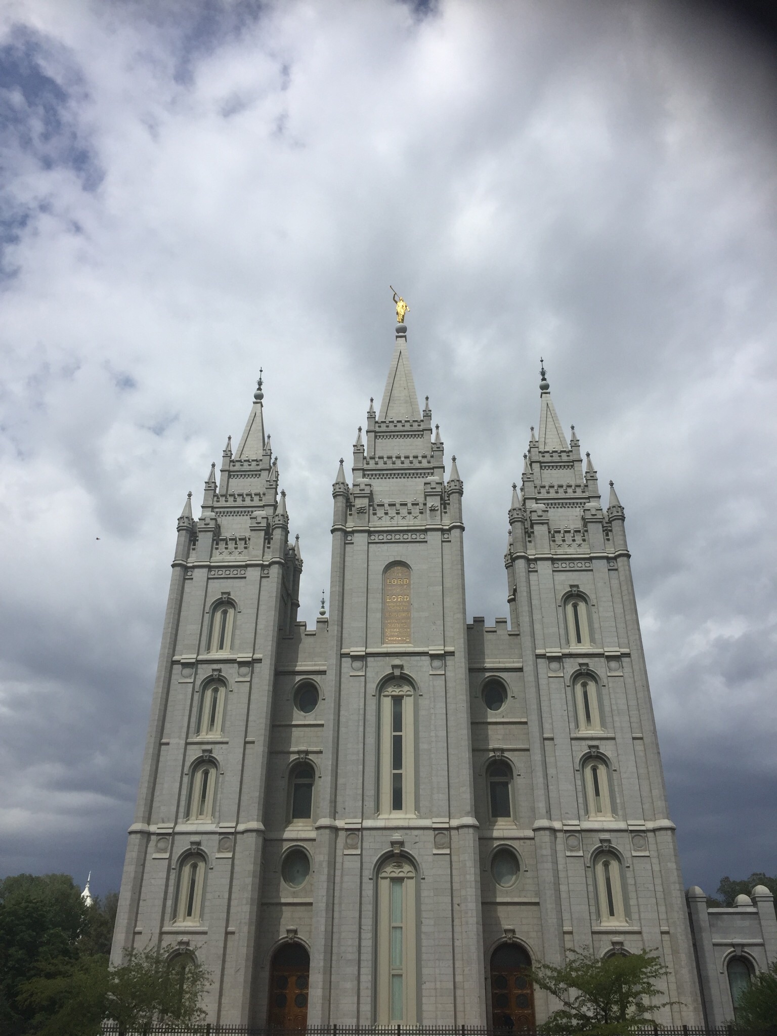 gothic style, religion, tower, cloud - sky, sky, lds, outdoors, low angle view, no people, building, spirituality, travel destinations, built structure, Phone HD Wallpaper