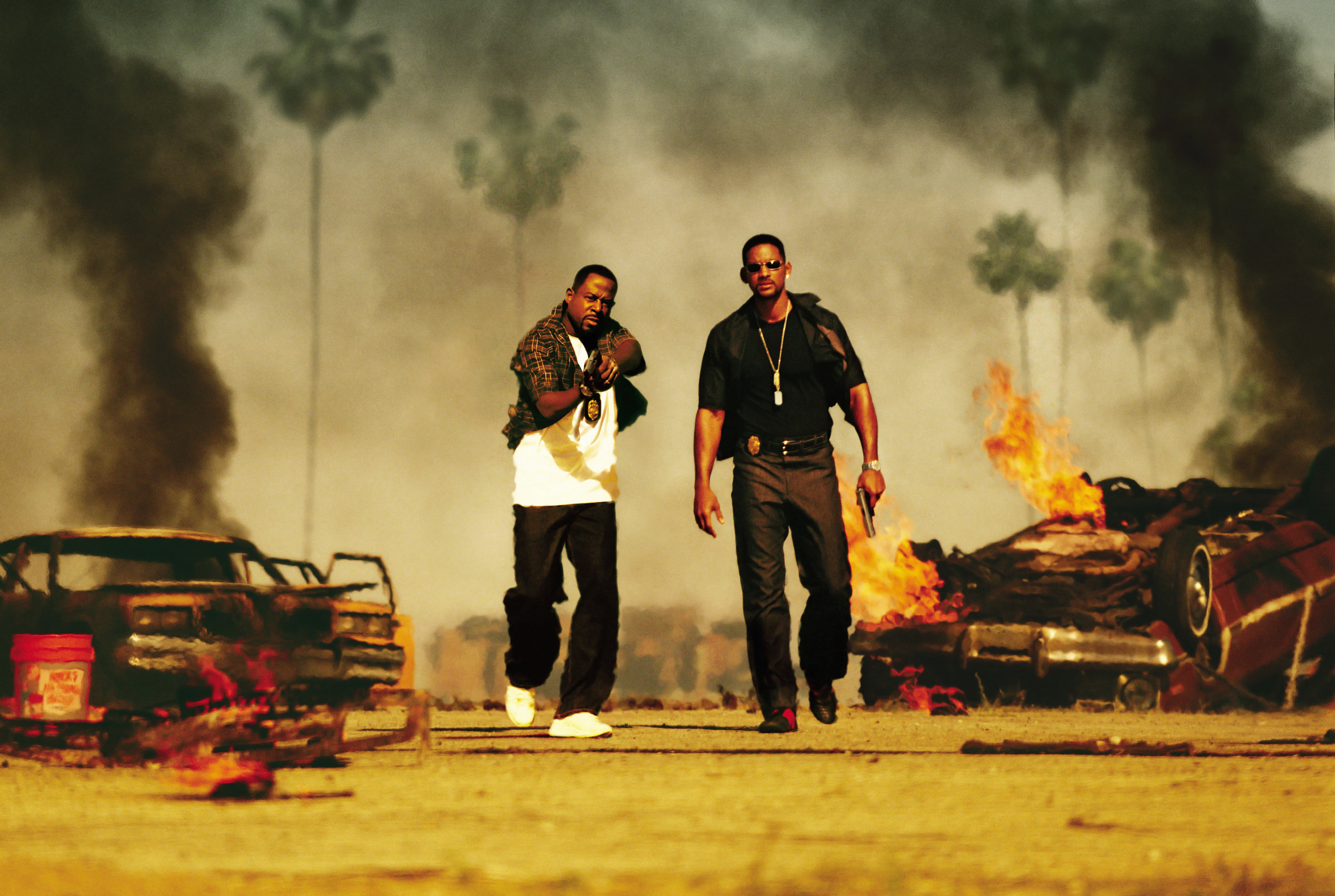 people, real people, fire, front view, full length, young men, Will Smith, men, adult, fire - natural phenomenon, standing, 4K, Detective Mike Lowrey, HD Wallpaper