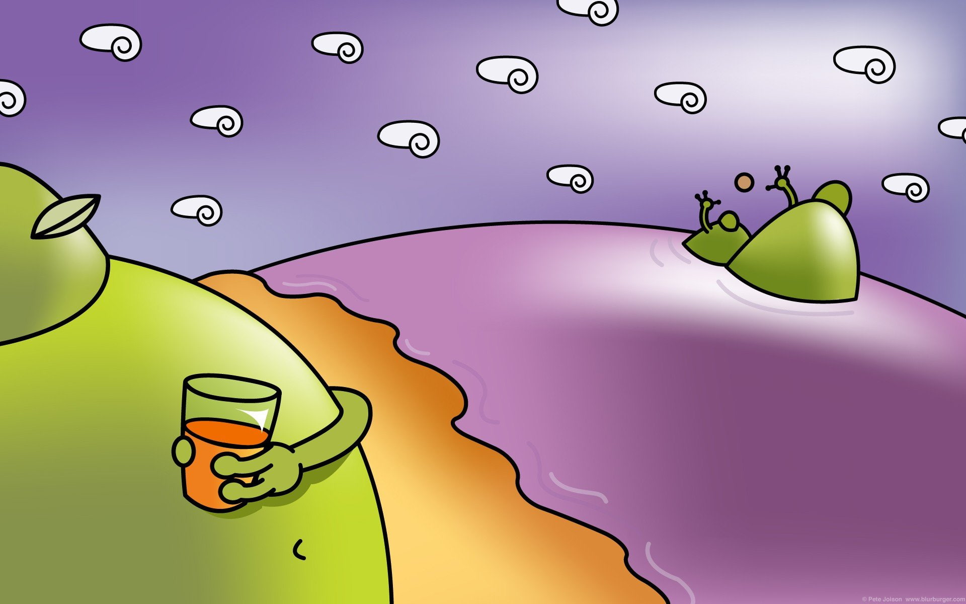 blurburger, puzzle, comics, 1080P, anime, game, cartoon, HD Wallpaper