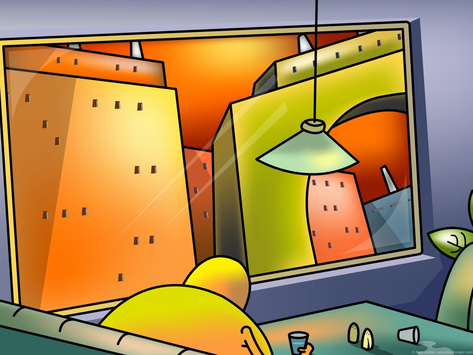 720P, blurburger, HD Wallpaper