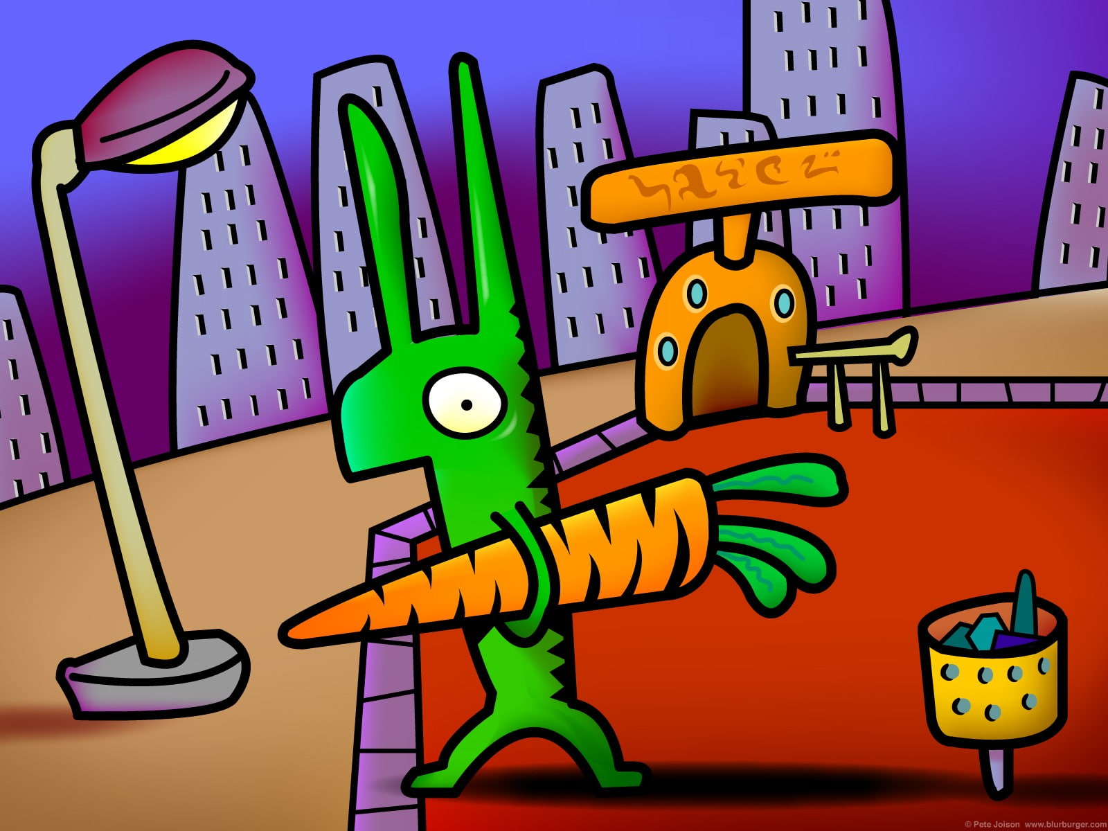 720P, Blurburger, Artistic, HD Wallpaper