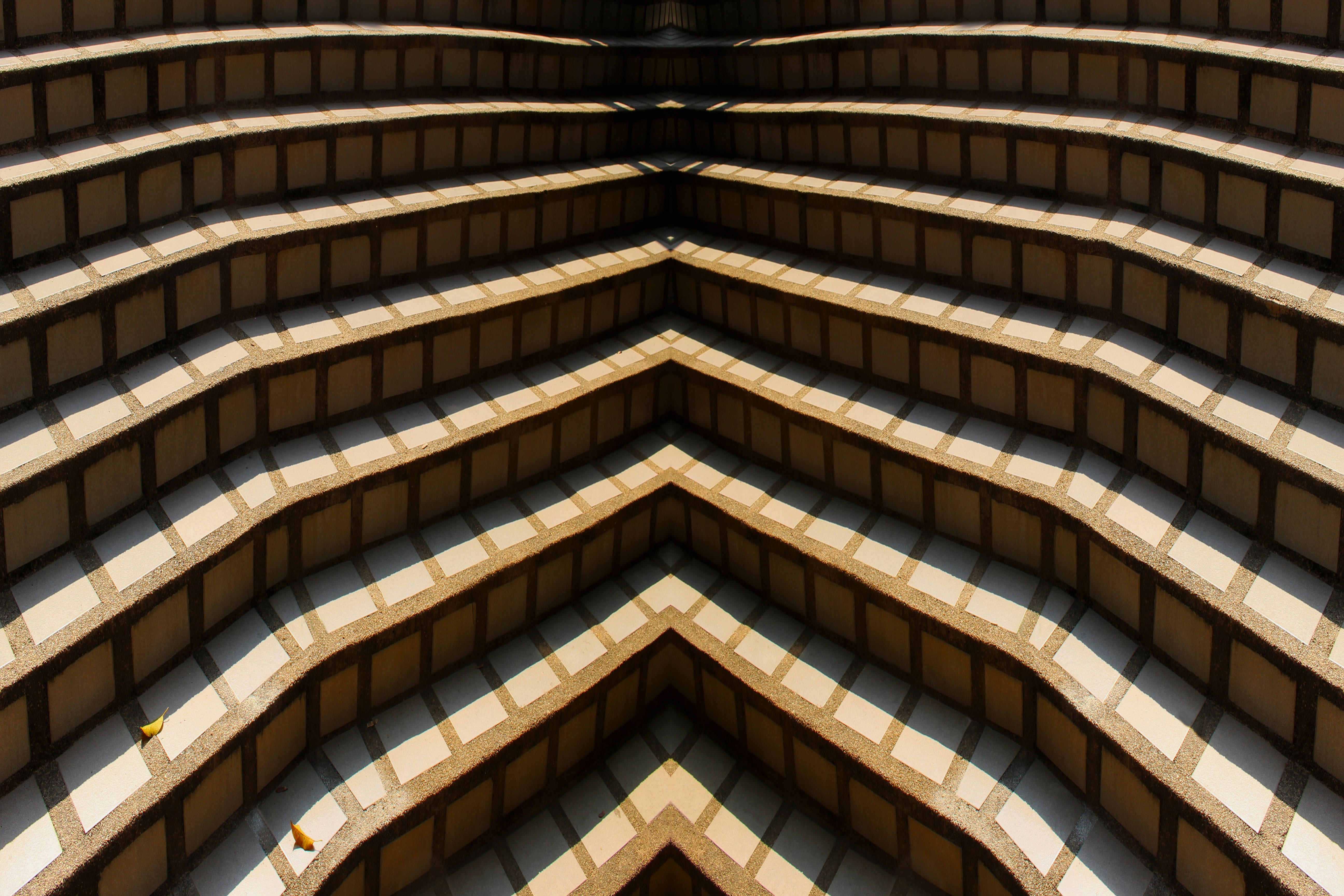 tiles, built structure, full frame, modern, stairway, shape, backgrounds, roof, brown, architectural feature, climb, structure, outdoors, symmetry, climbing, HD Wallpaper