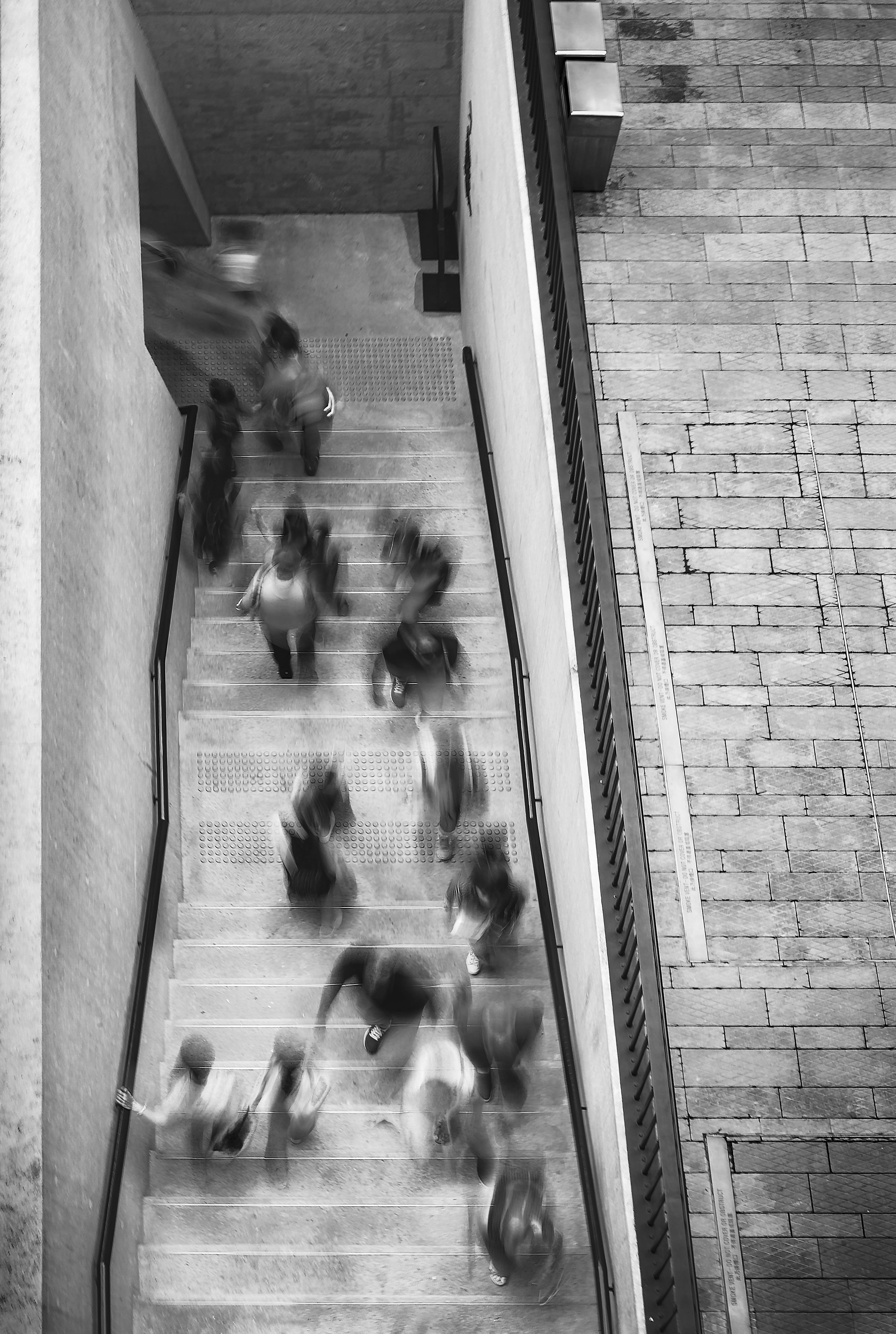 crowd, steps and staircases, transportation, doorway, built structure, group together, motion, activity, walking, high angle view, people, going, people walking, Phone HD Wallpaper