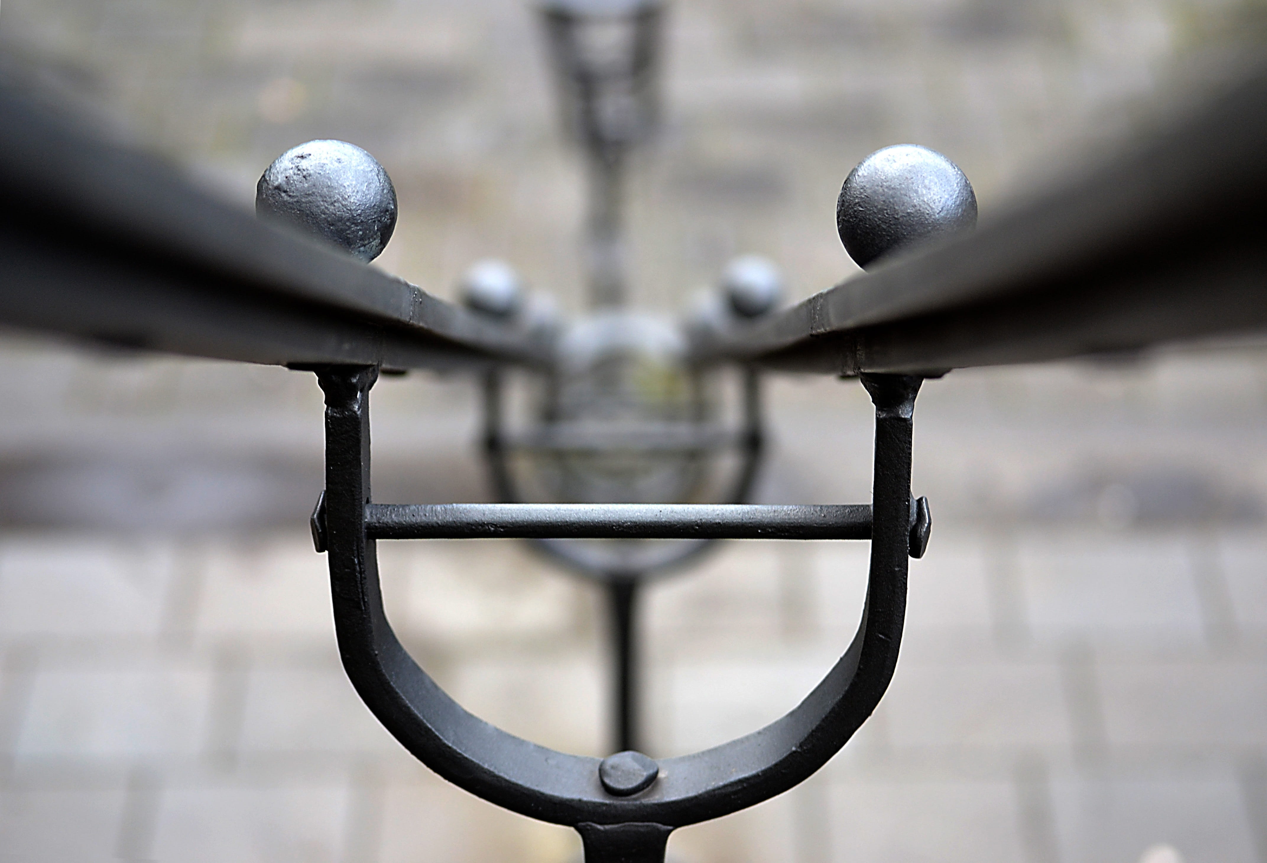 silver colored, extreme close-up, Stairs, old, selective focus, golf, 4K, architecture, staircase, stone stairway, leisure activity, emergence, sports equipment, HD Wallpaper