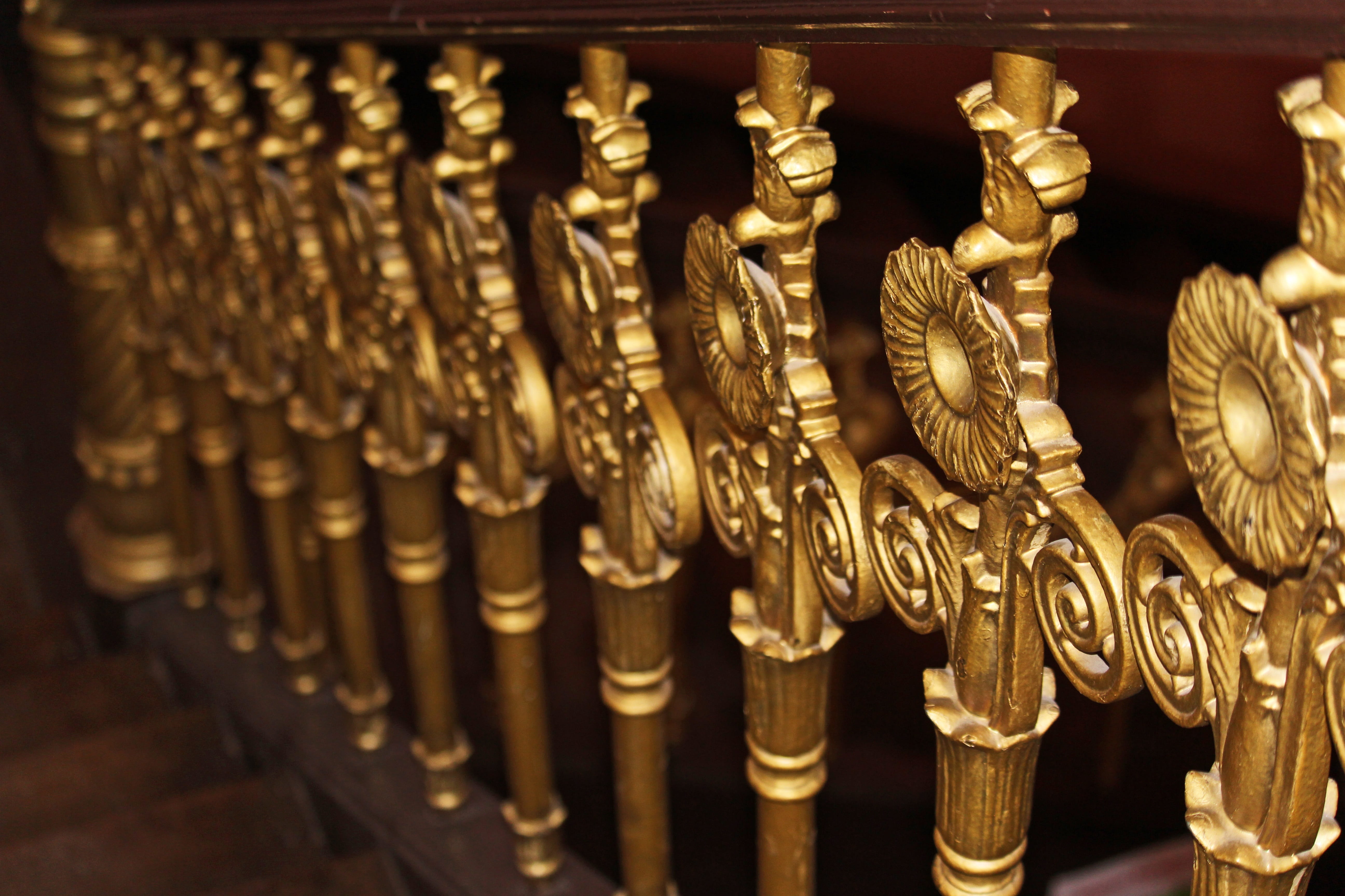 craft, ornate, representation, no people, large group of objects, barokschloss, antique handrail, ornament, art, creativity, art and craft, treppengeländer, HD Wallpaper
