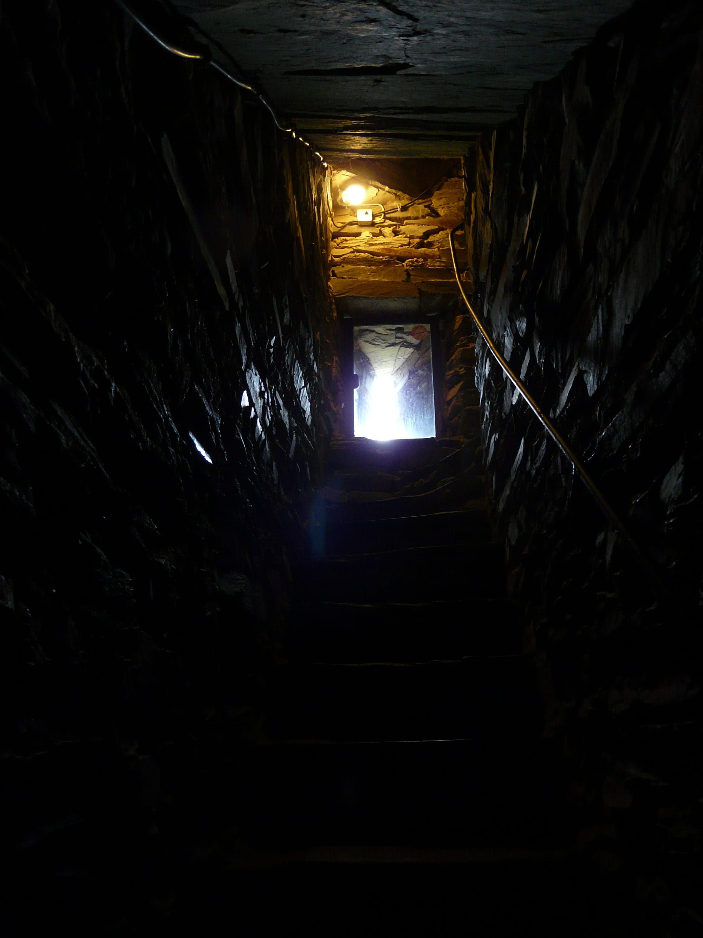 indoors, ceiling, Cellar, cellar outlet, day, lighting equipment, gloomy, emergence, the way forward, dungeon, tunnel, Creepy, no people, light at the end of the tunnel, Phone HD Wallpaper