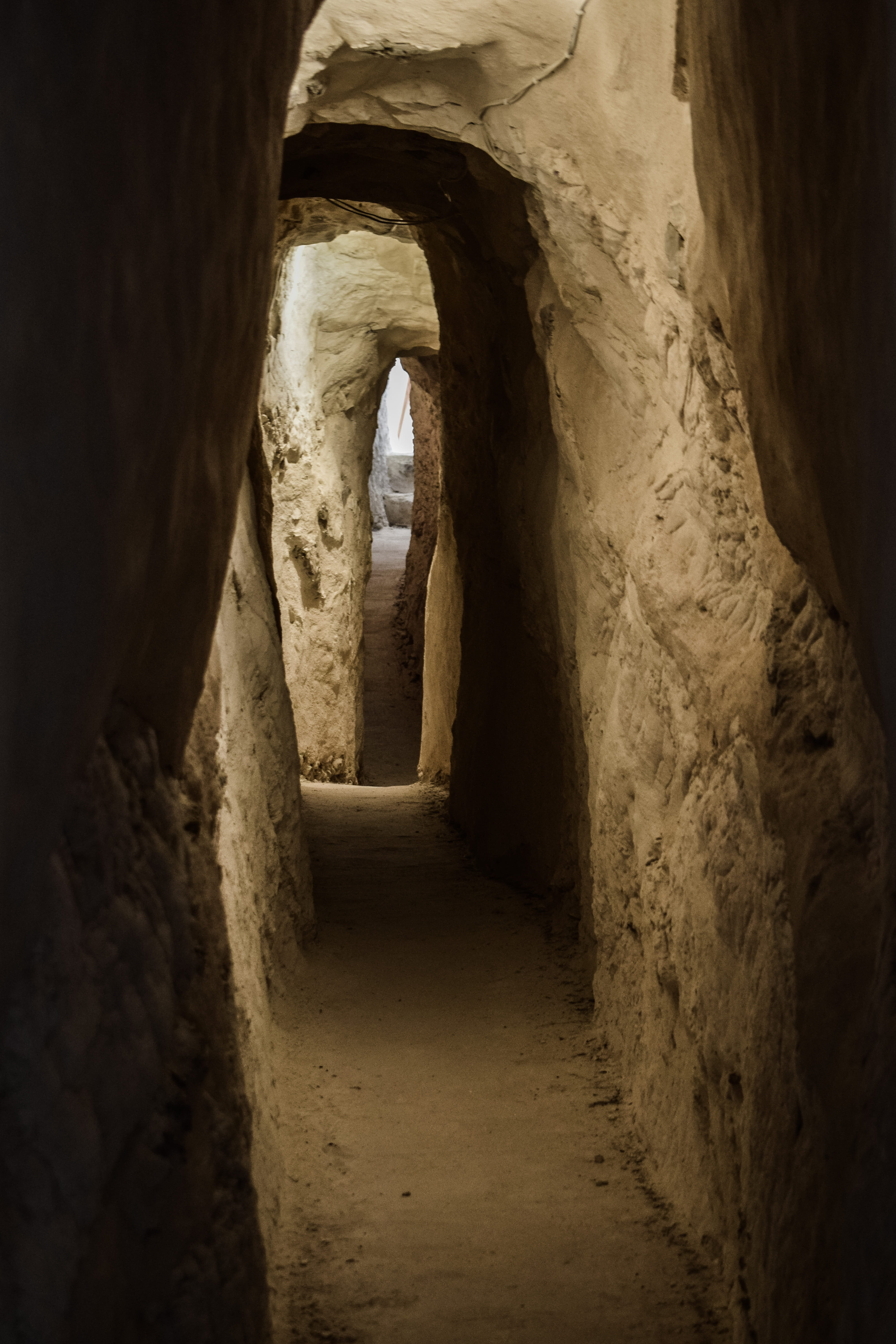 direction, corridor, tunnel, no people, old, 5K, narrow, passage, ancient civilization, light, archaeology, arcade, day, history, kelia, cave church, travel destinations, Phone HD Wallpaper
